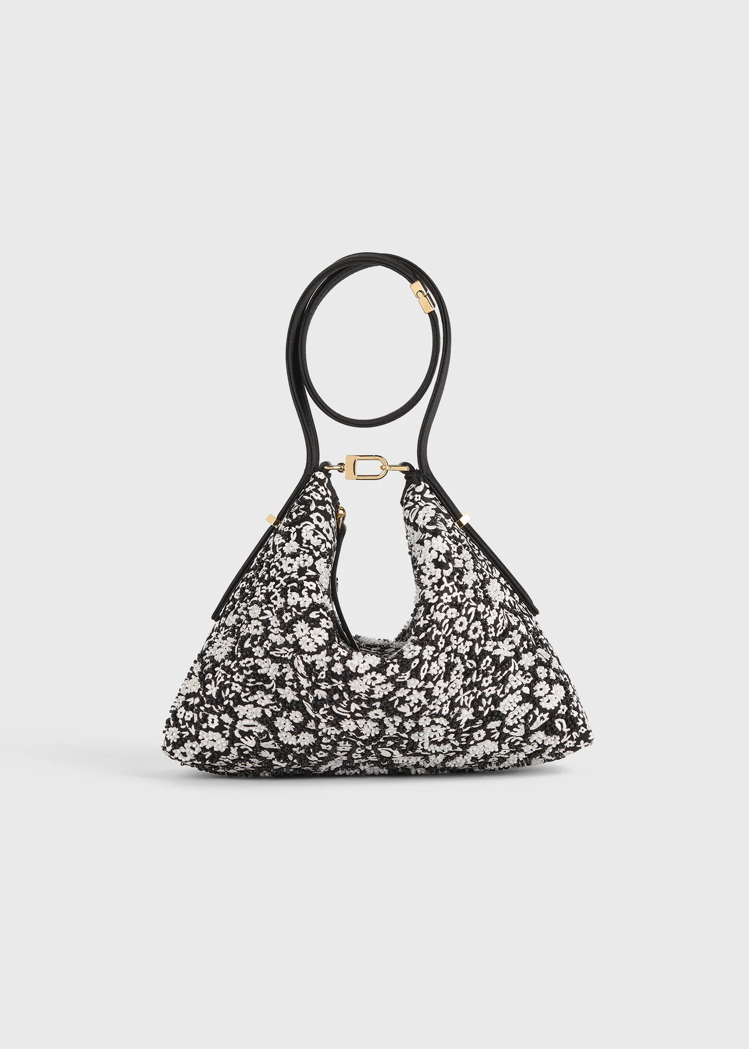Bevel floral wristlet black/white - Image 8