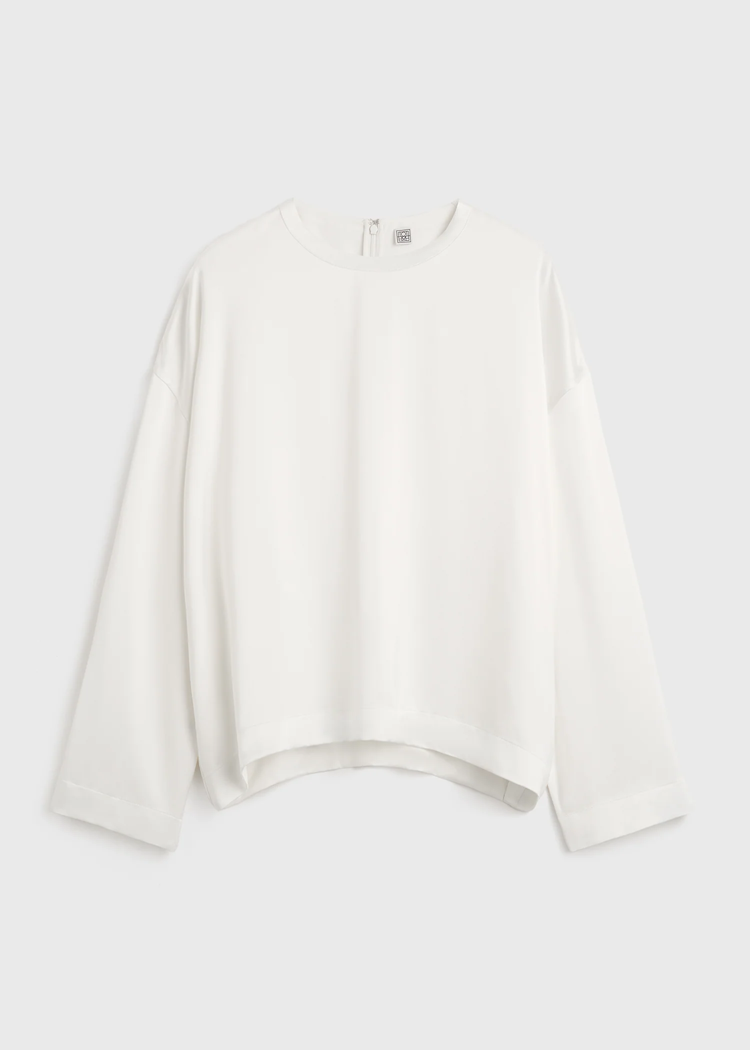 Boxy satin top white - Image 5