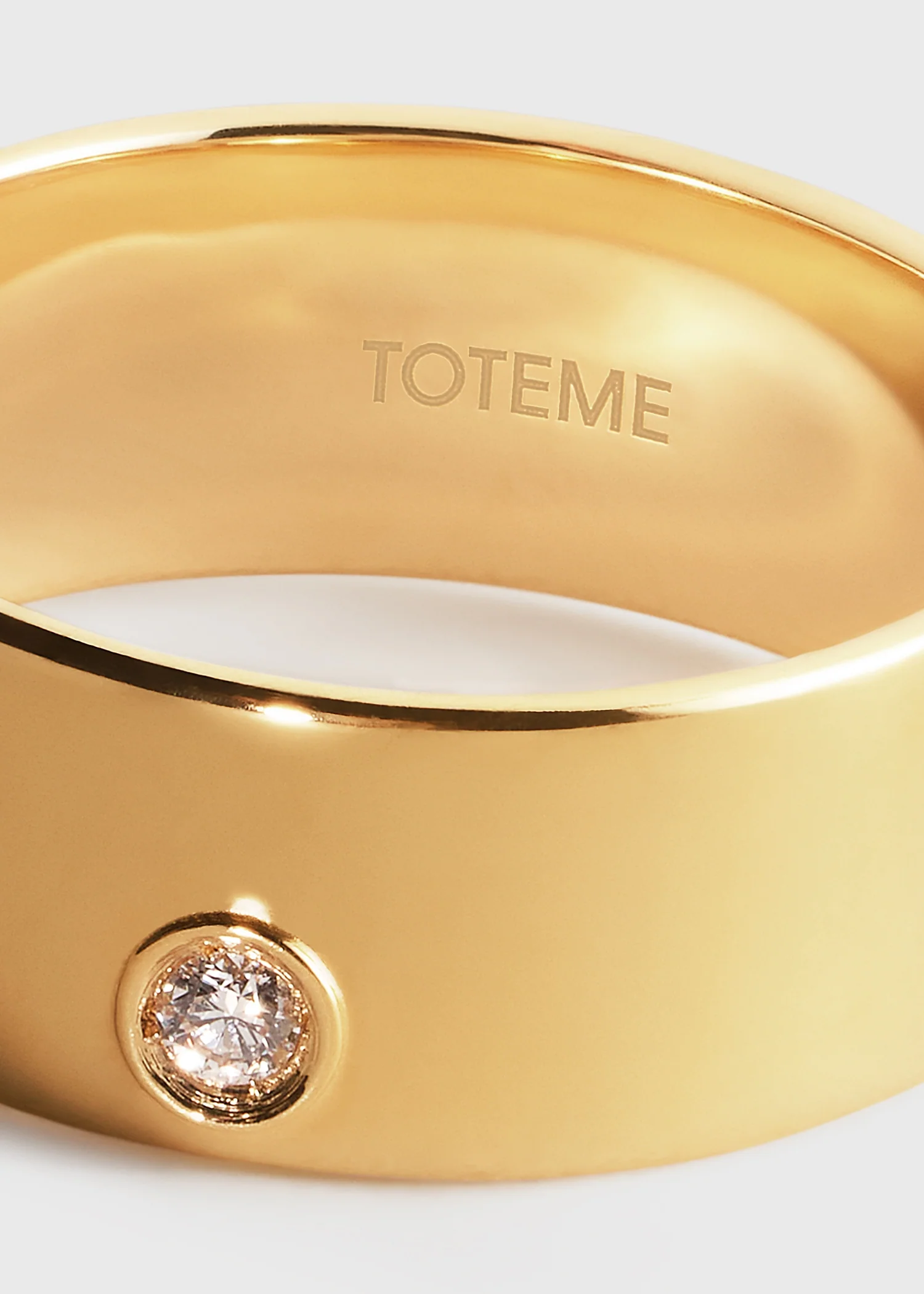 Cigar diamond midi ring 18kt gold - Image 5