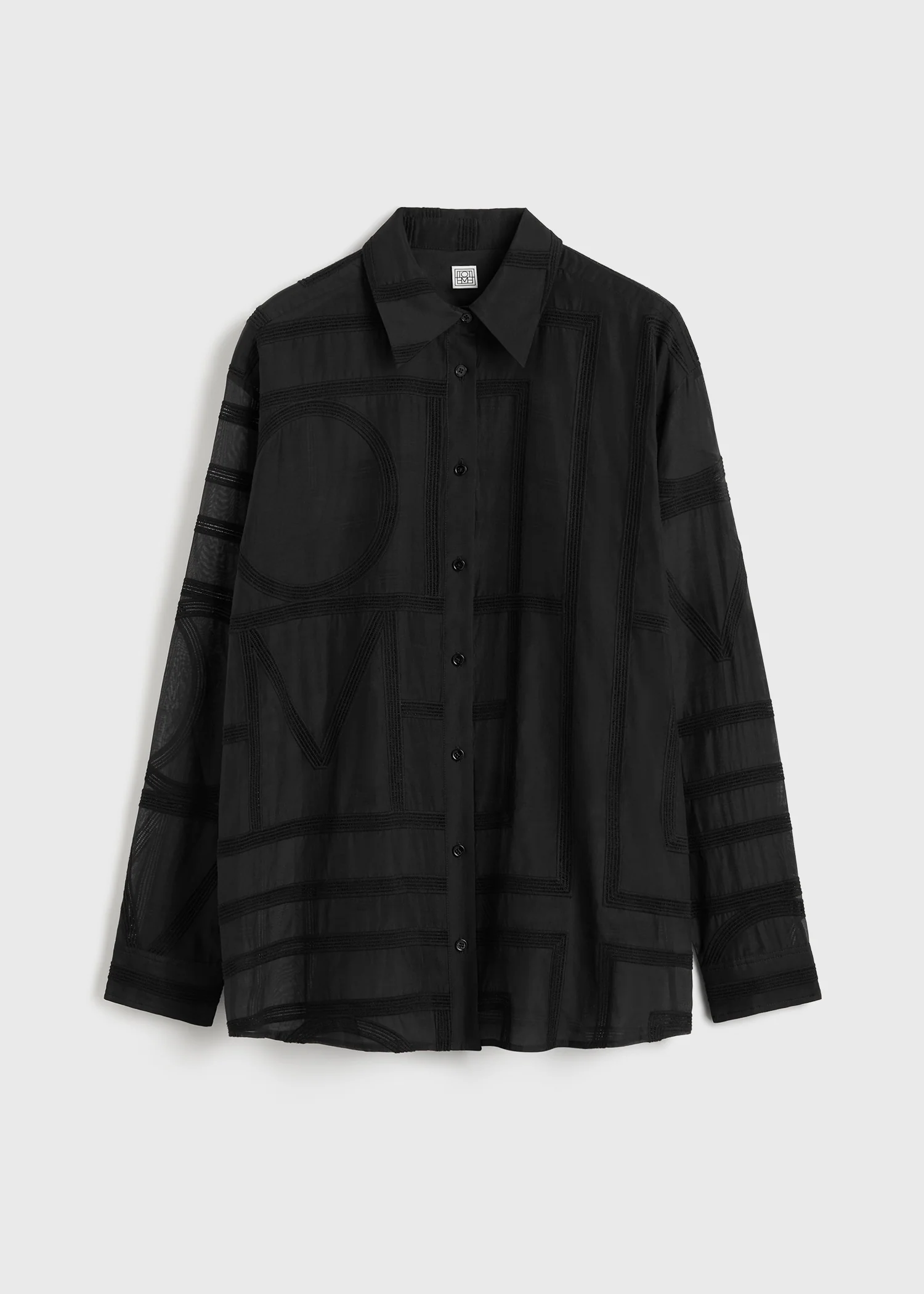 Classic crochet shirt black - Image 6