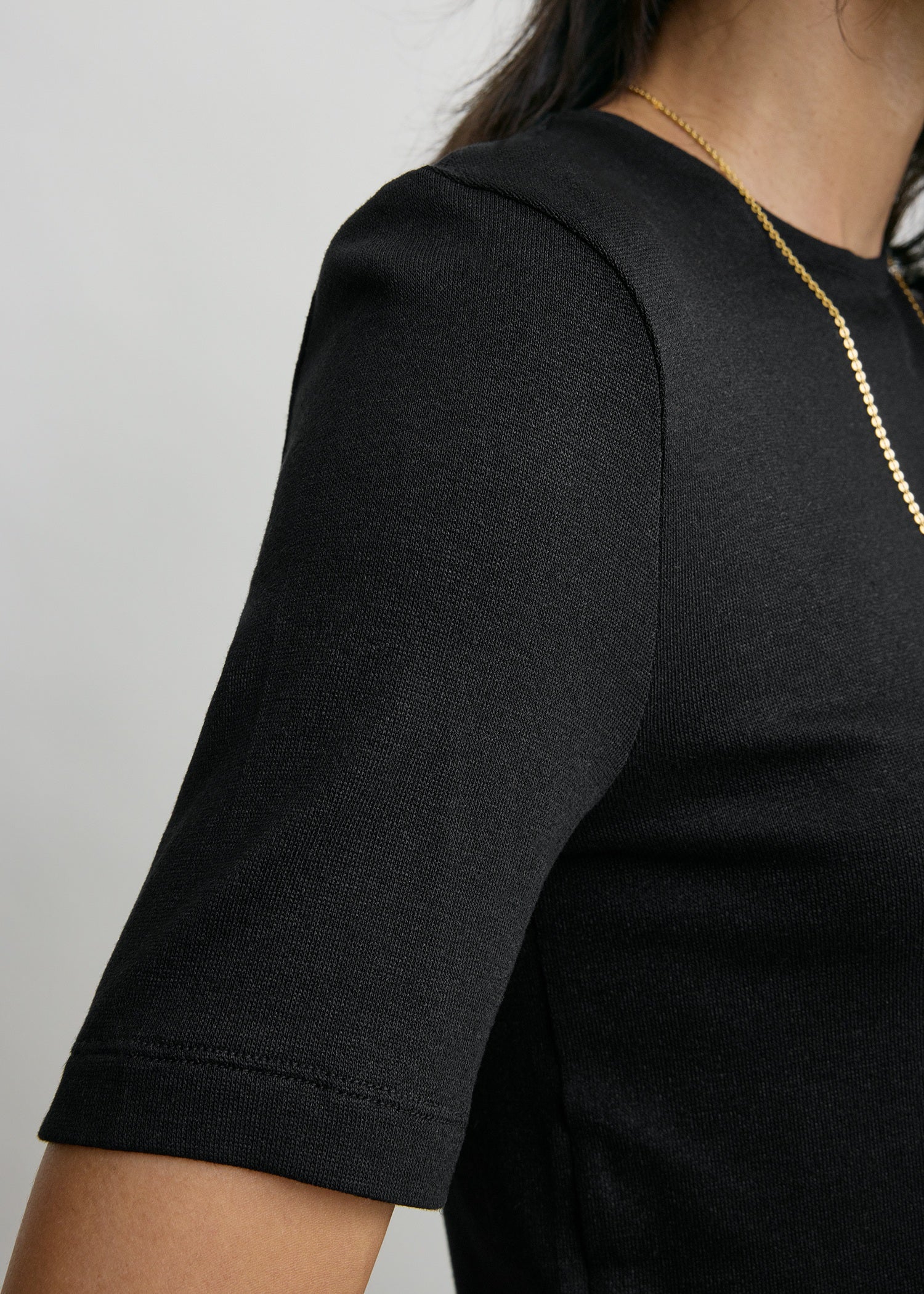 Classic jersey tee black - Image 5