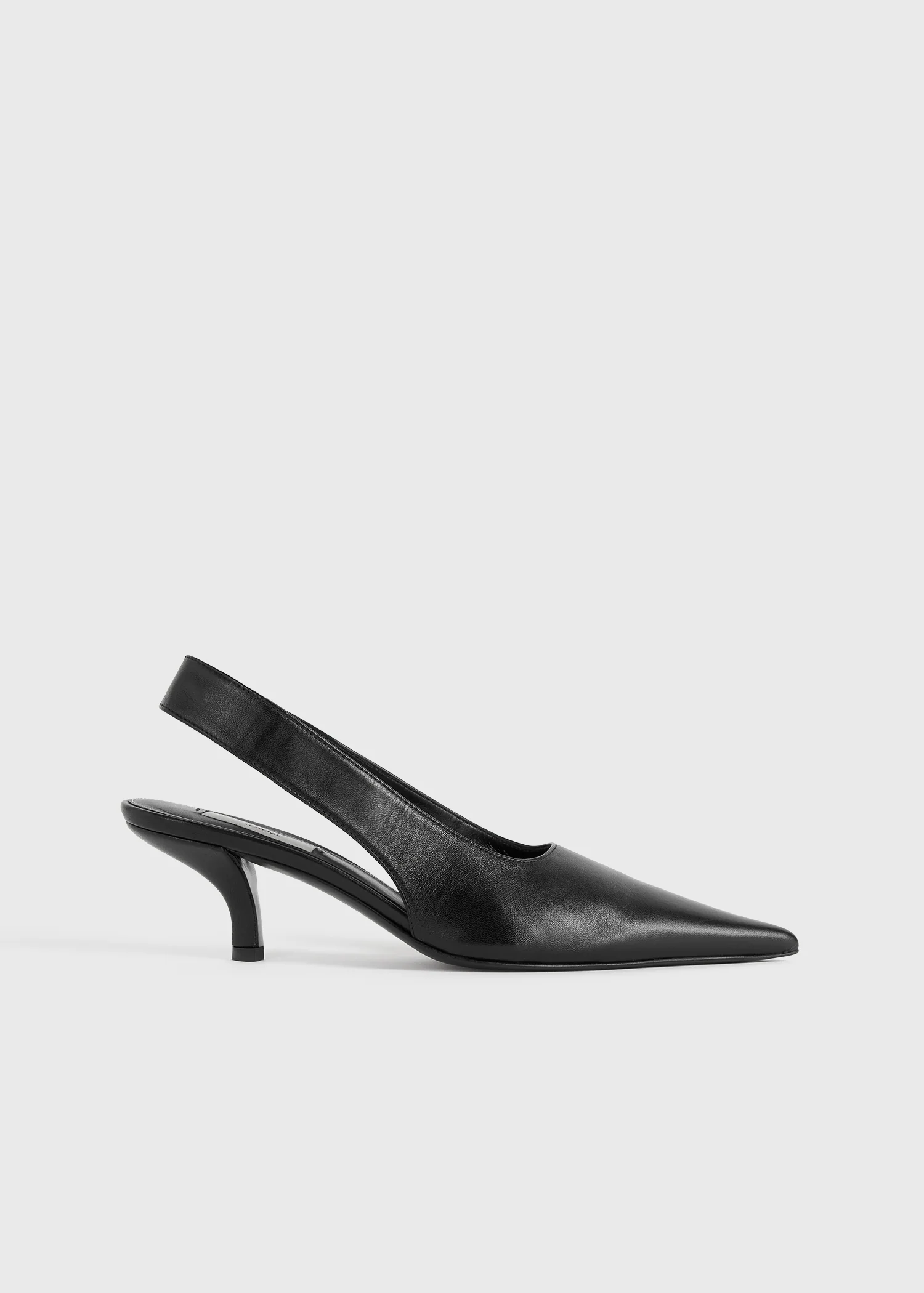 Classic leather slingbacks black - Image 7