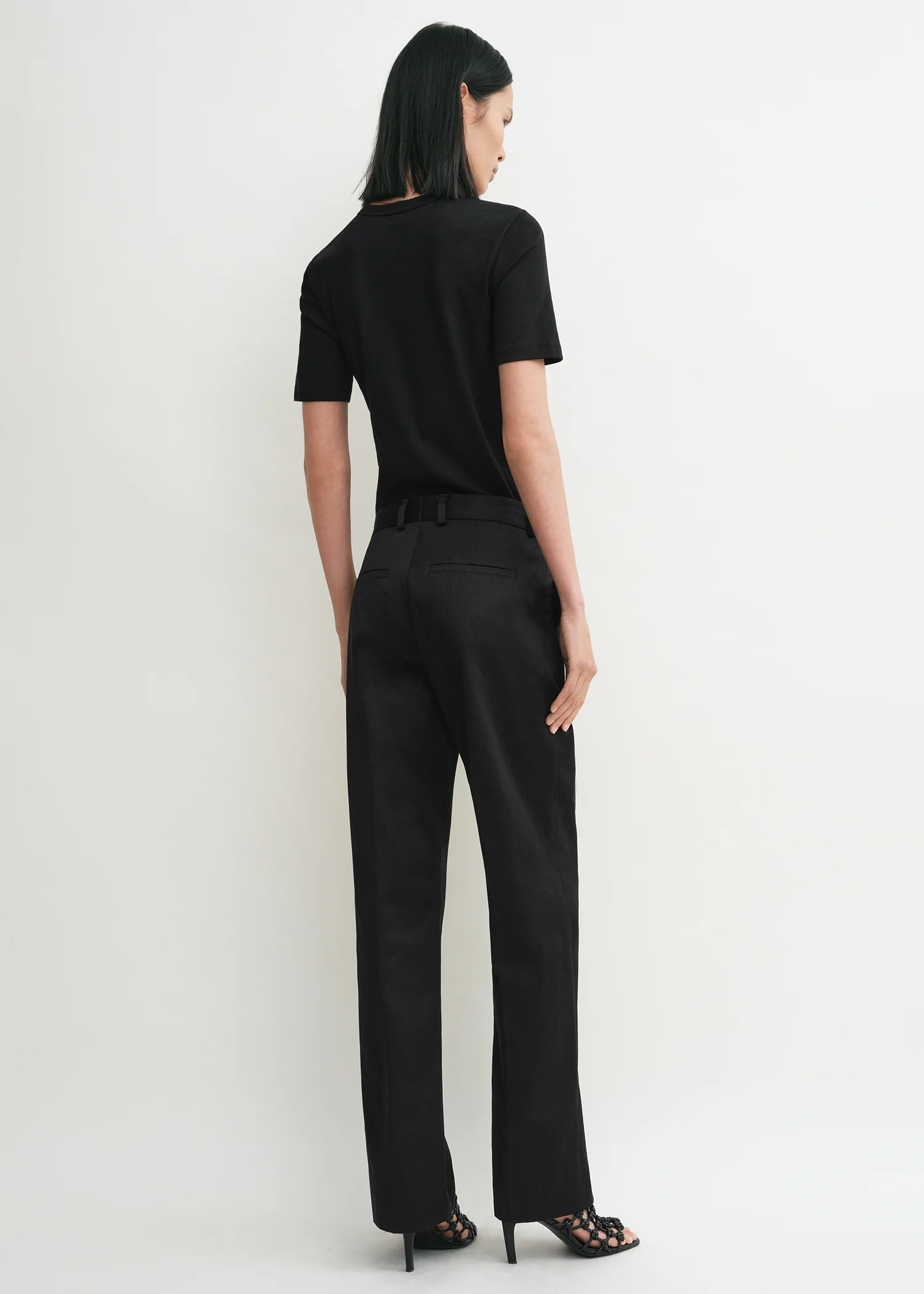 Classic rib tee black - Image 3