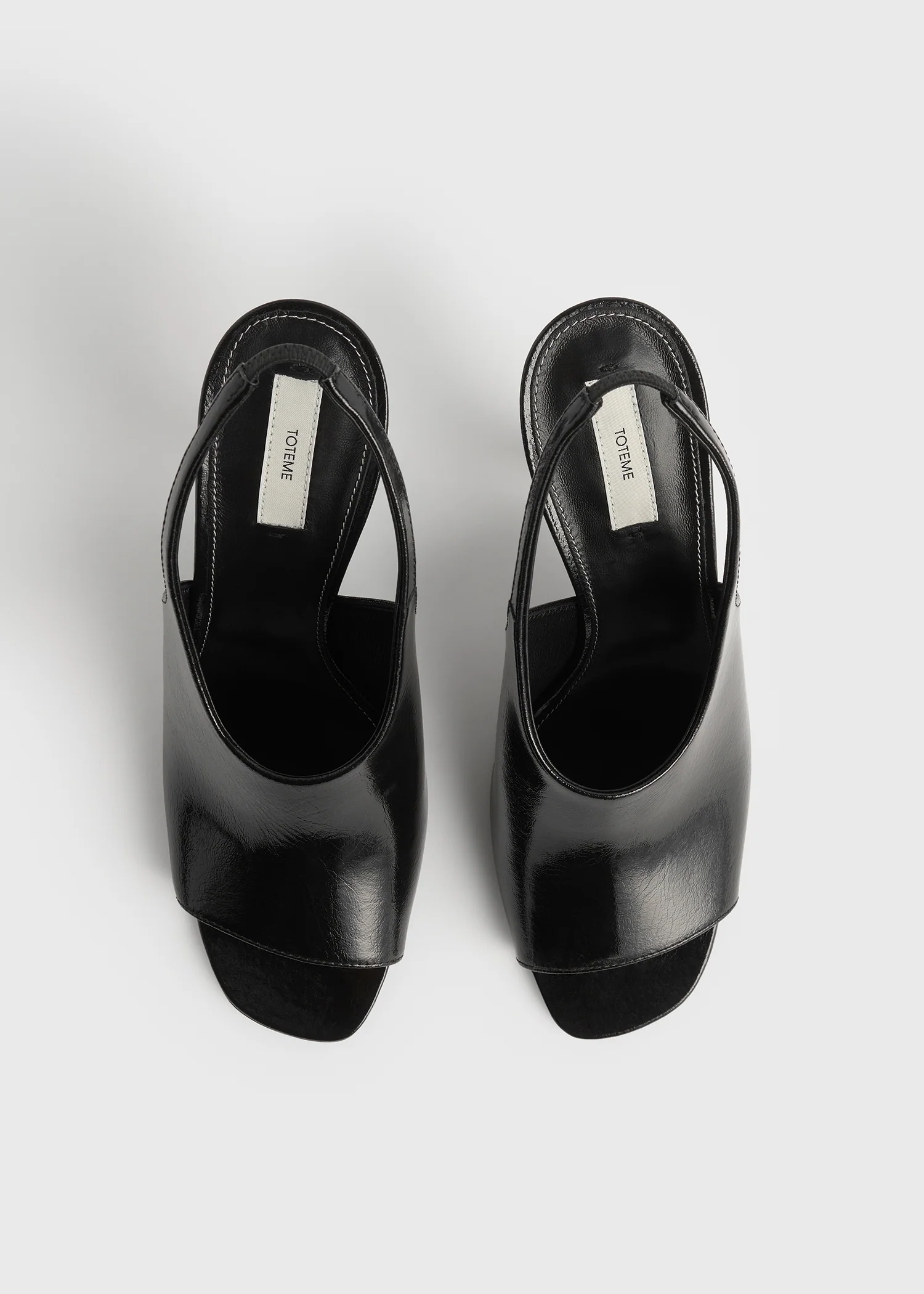 Contour naplack slingbacks black - Image 4