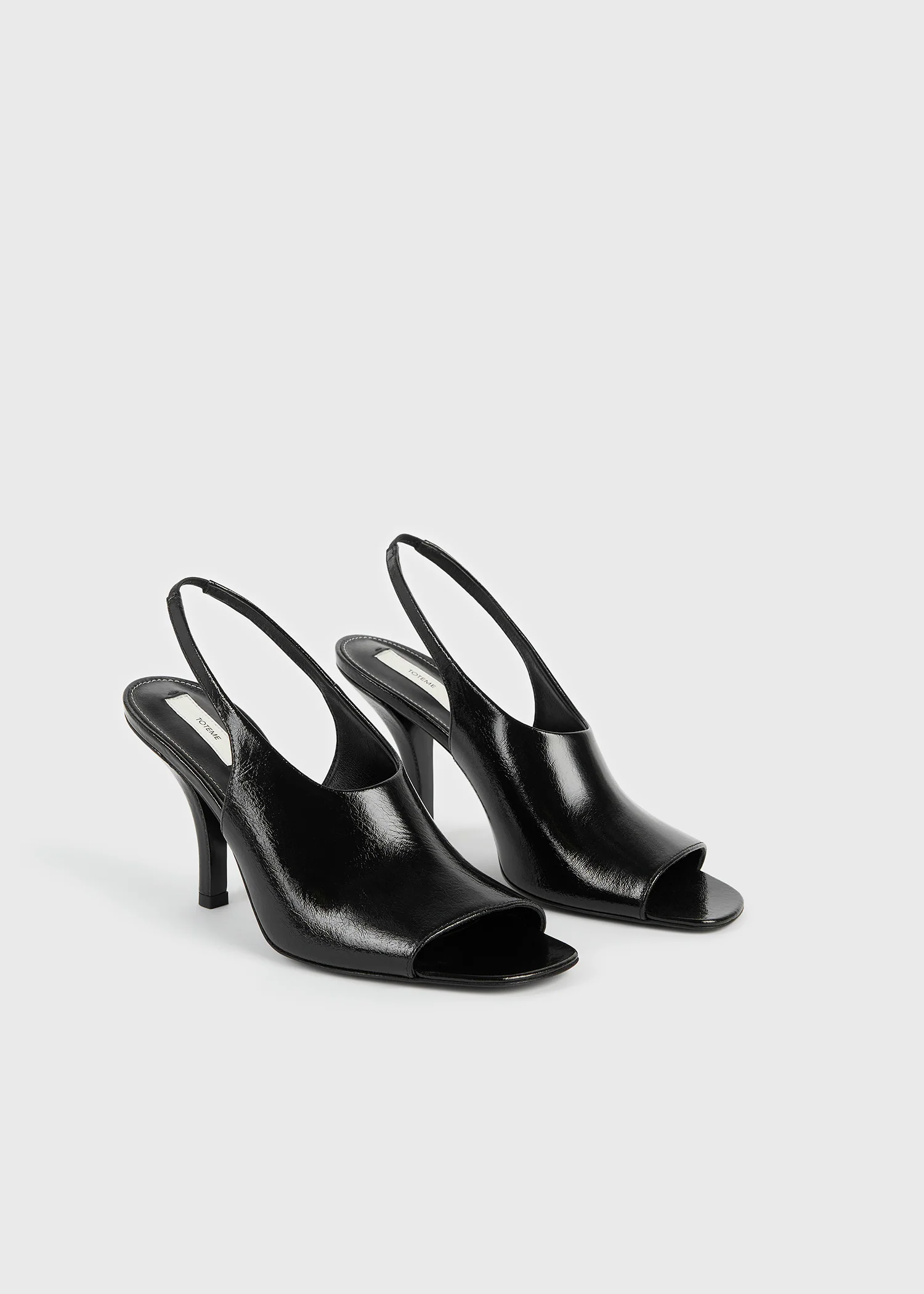 Contour naplack slingbacks black - Image 7
