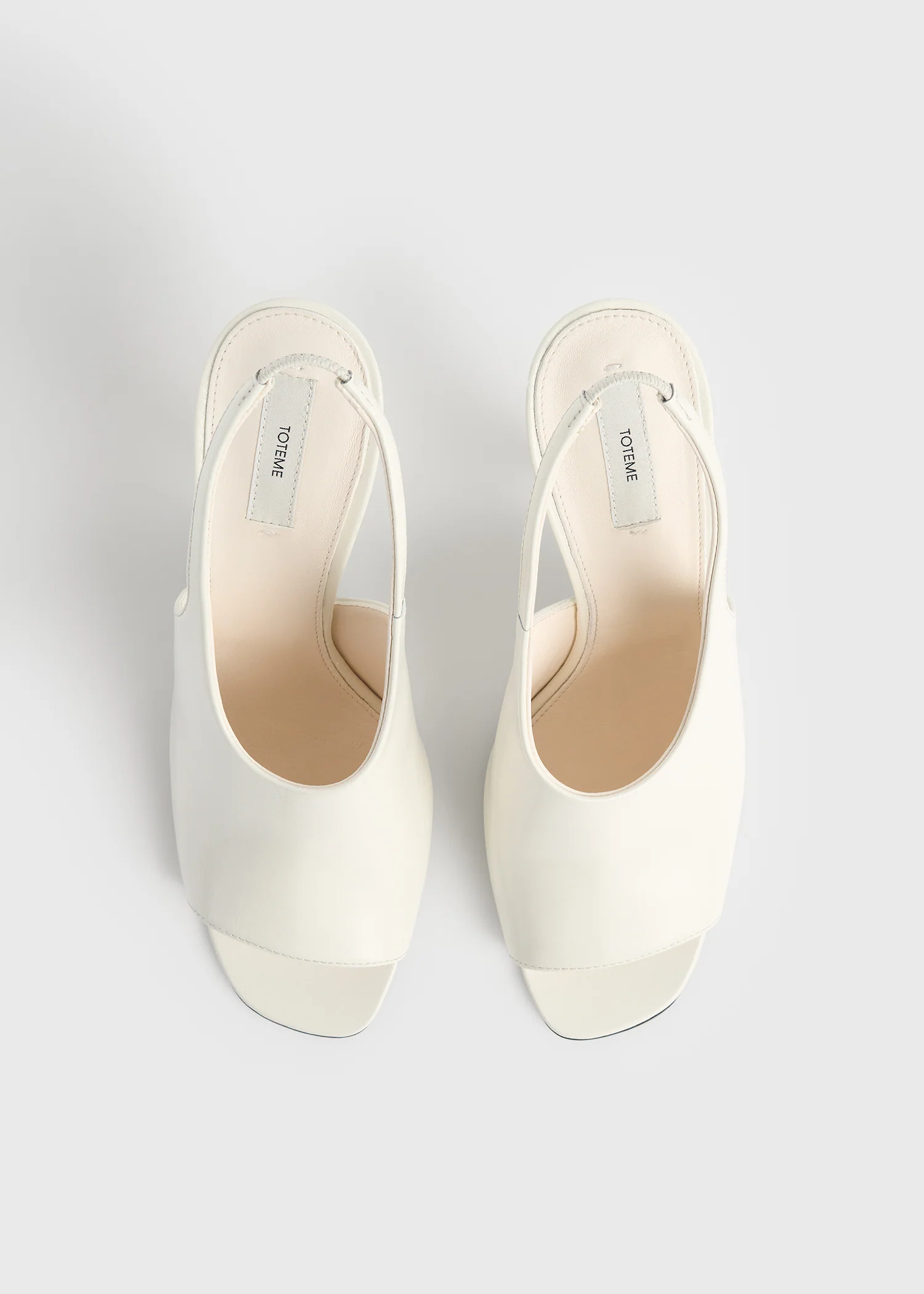 Contour naplack slingbacks off-white - Image 4