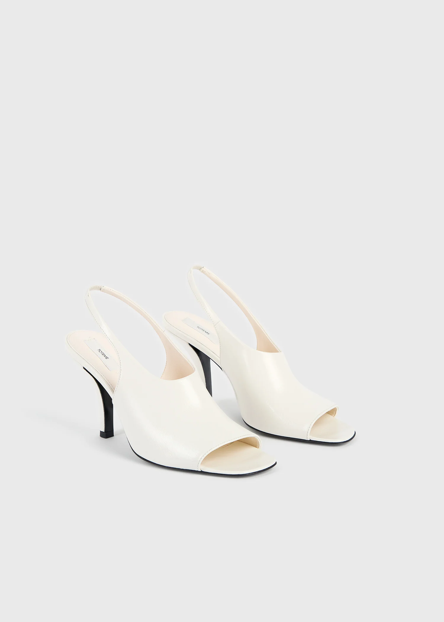 Contour naplack slingbacks off-white - Image 7