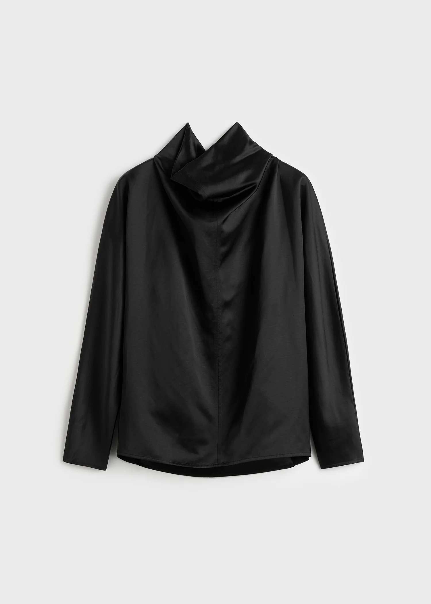 Cowl neck blouse black - Image 5