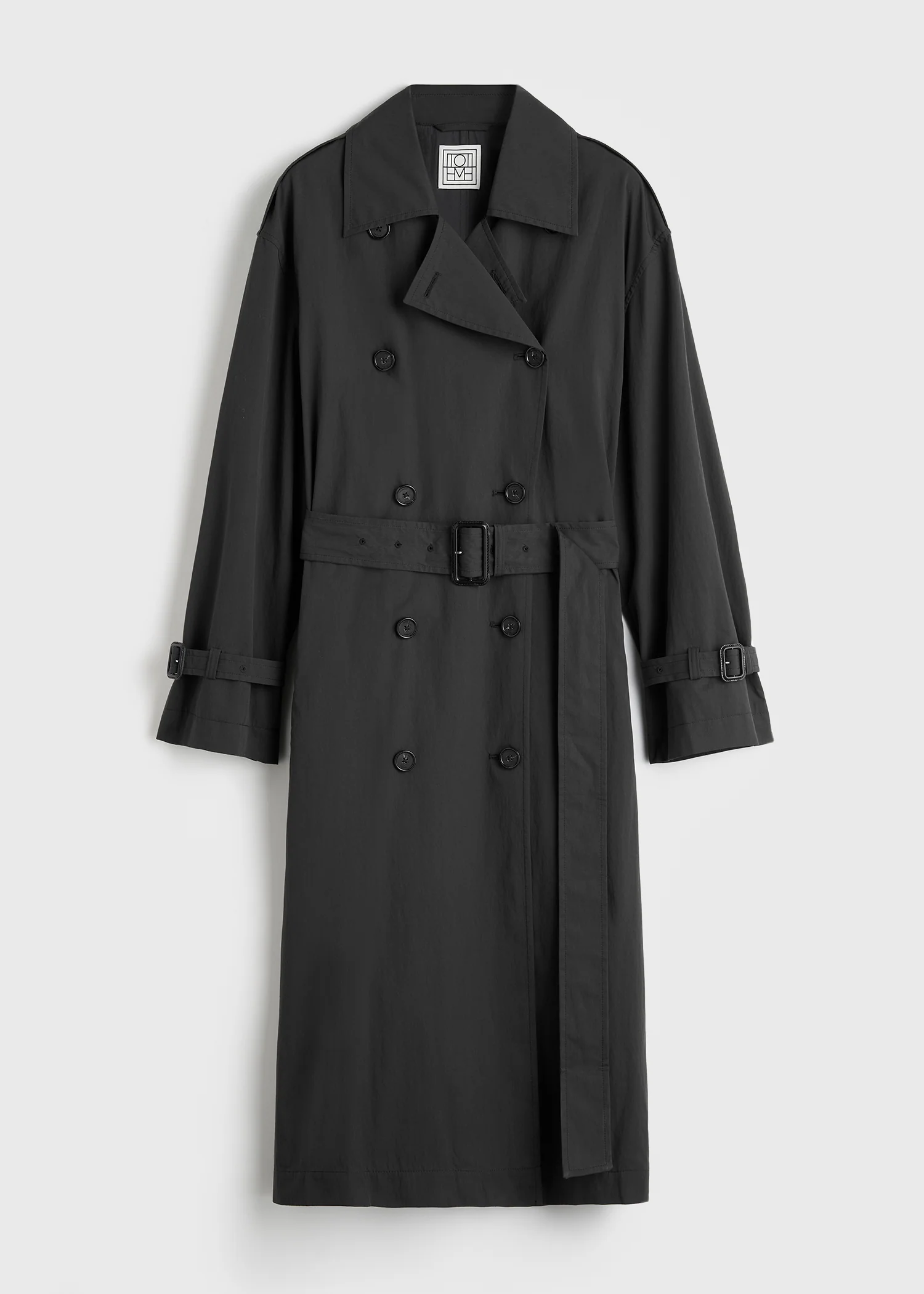 Crisp summer trench washed black - Image 5