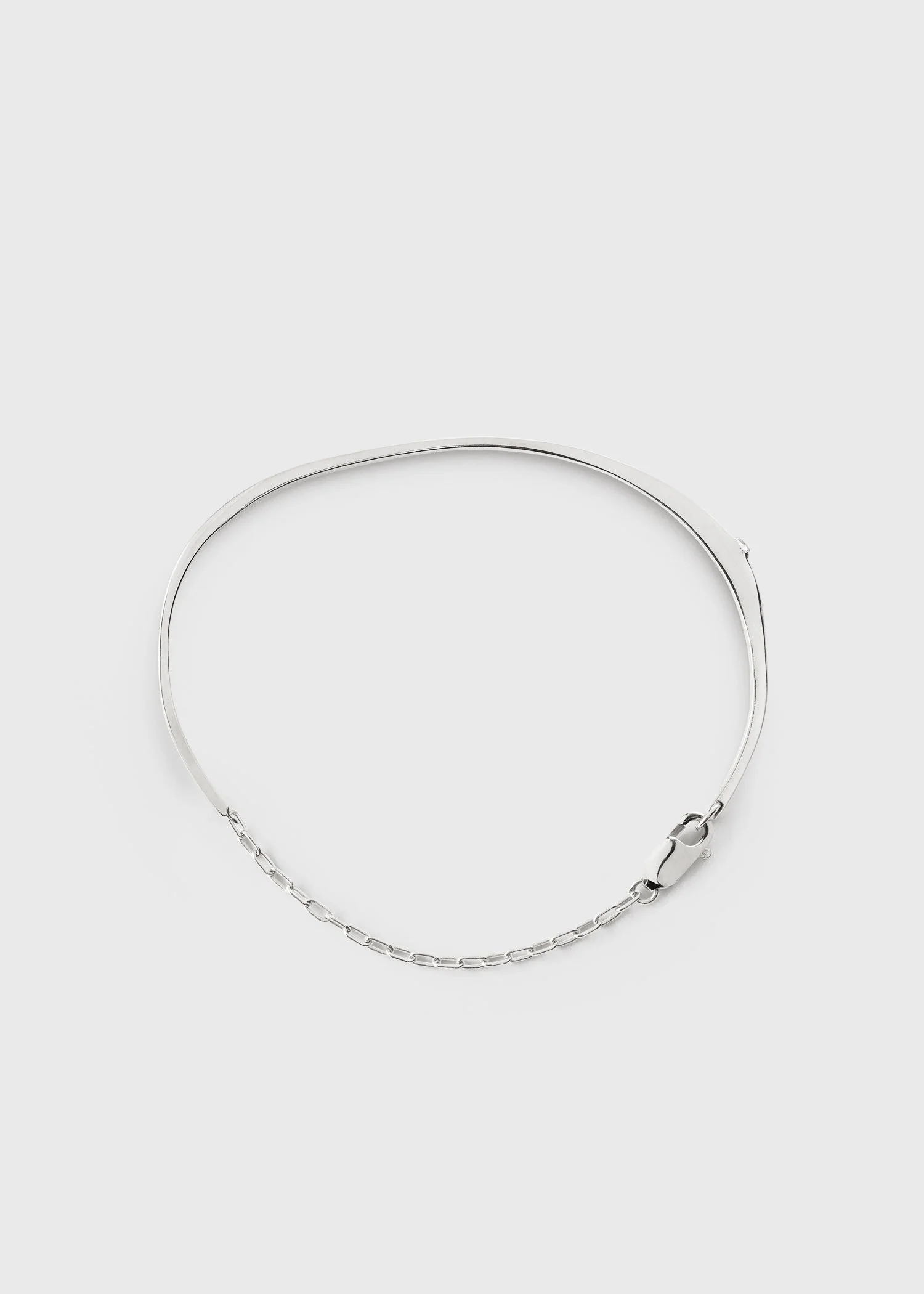 Diamond chain bracelet 18kt white gold - Image 6