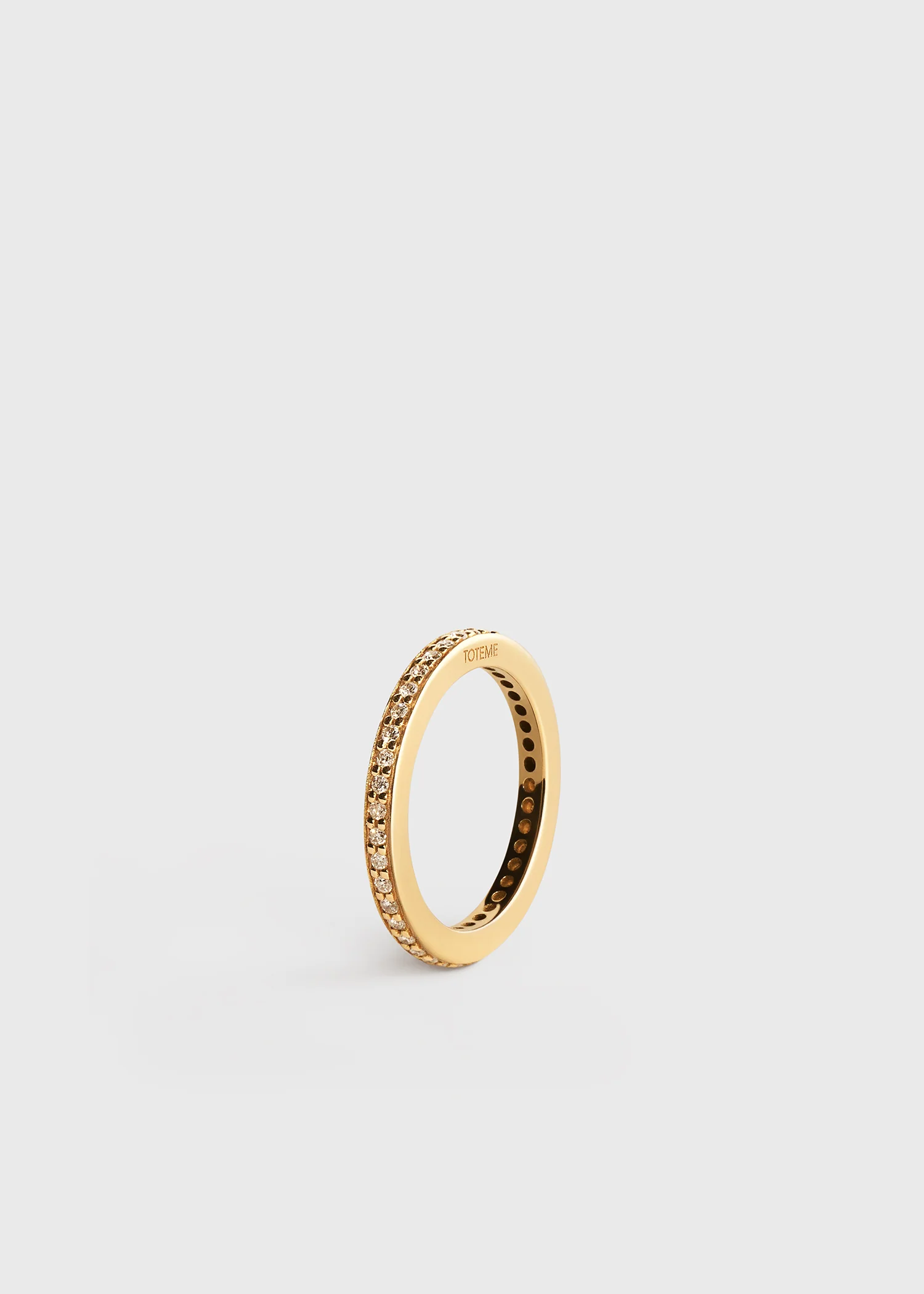 Eternity diamond midi ring 18kt gold - Image 3