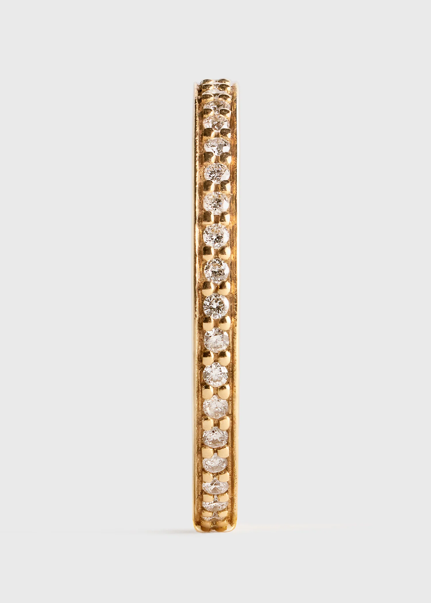 Eternity diamond midi ring 18kt gold - Image 4