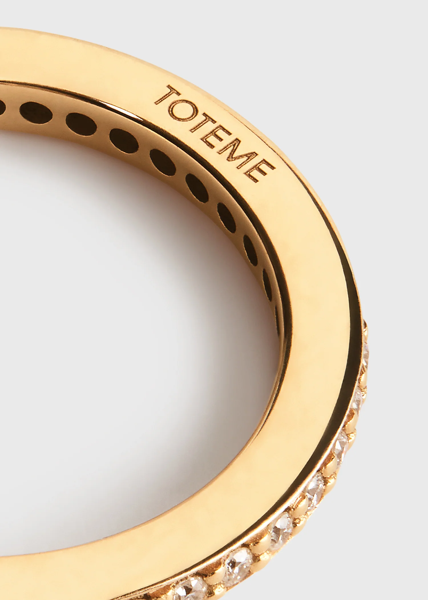 Eternity diamond midi ring 18kt gold - Image 5