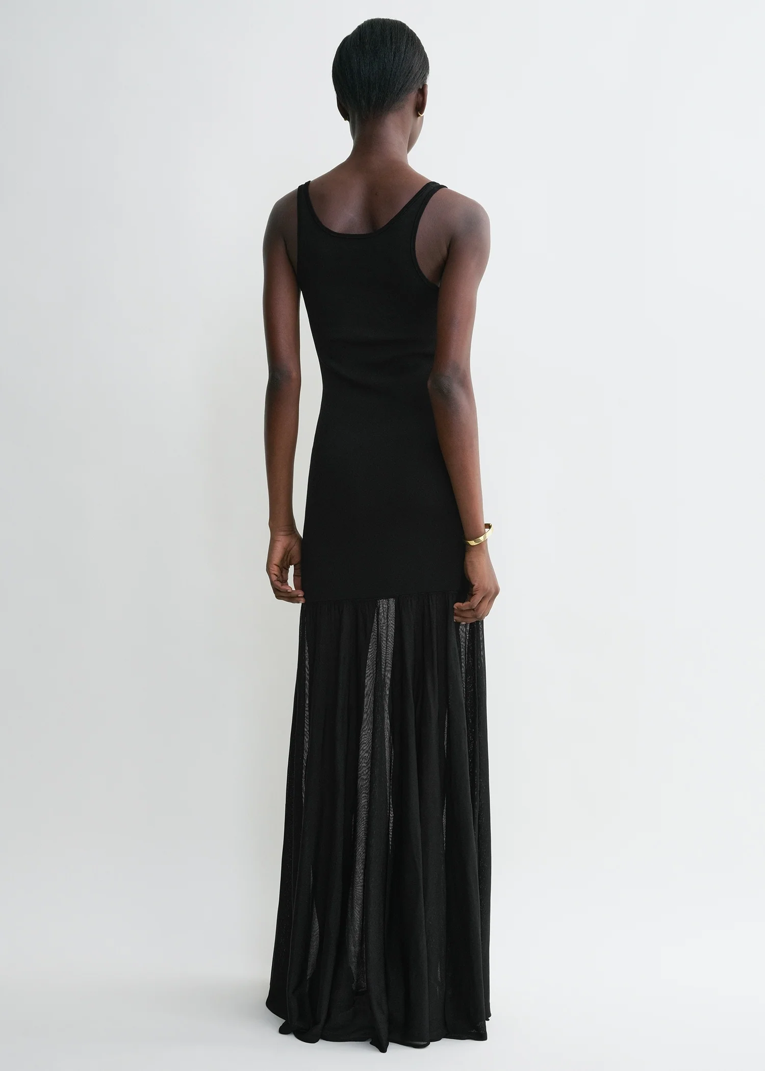 Evening tank dress black - Image 3
