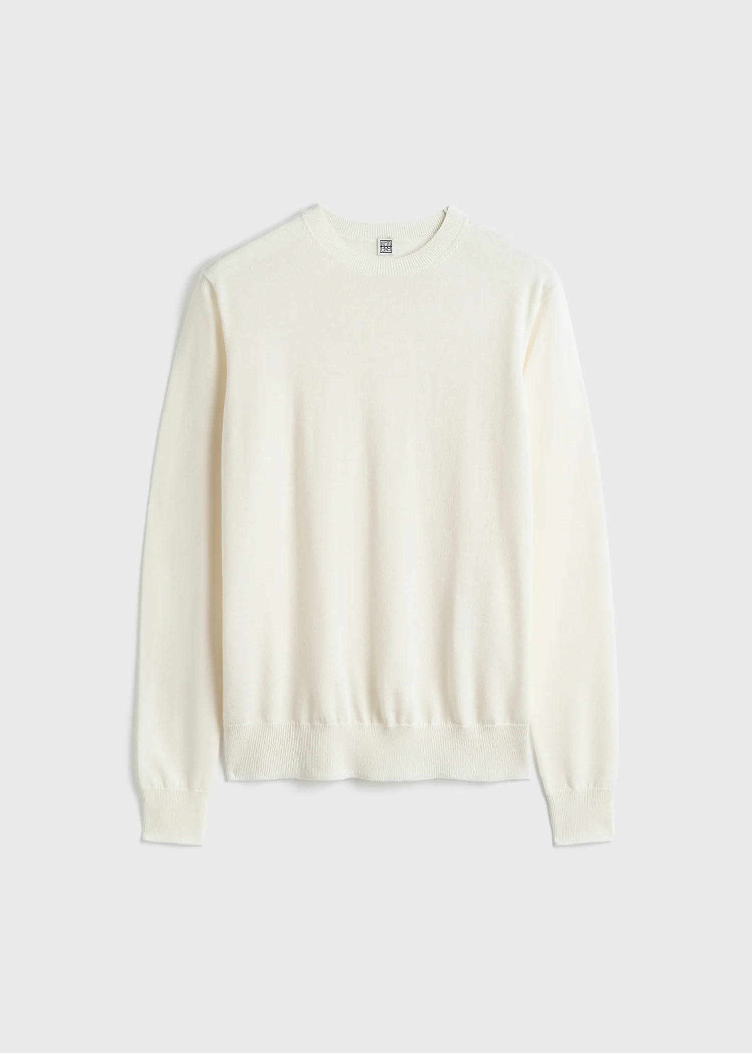 Fine crew knit ecru - Image 5