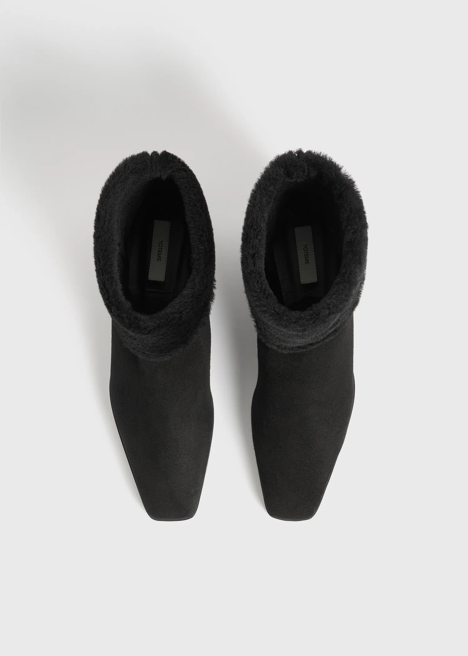 Fold-down shearling boots black - Image 4