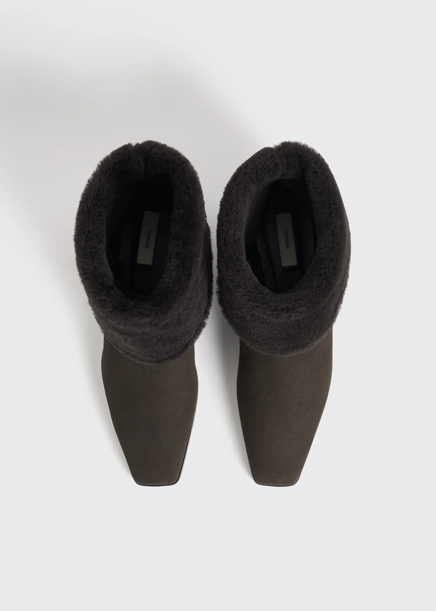 Fold-down shearling boots pepper - Image 4