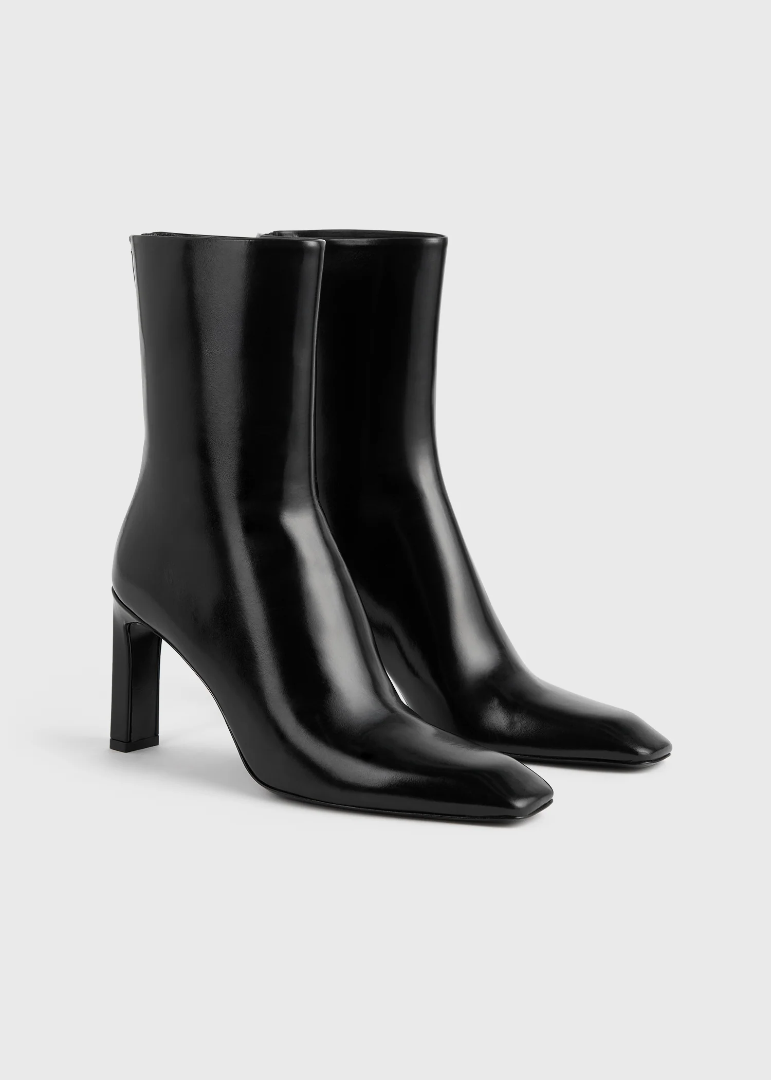 Bar glossy leather boots black - Image 7