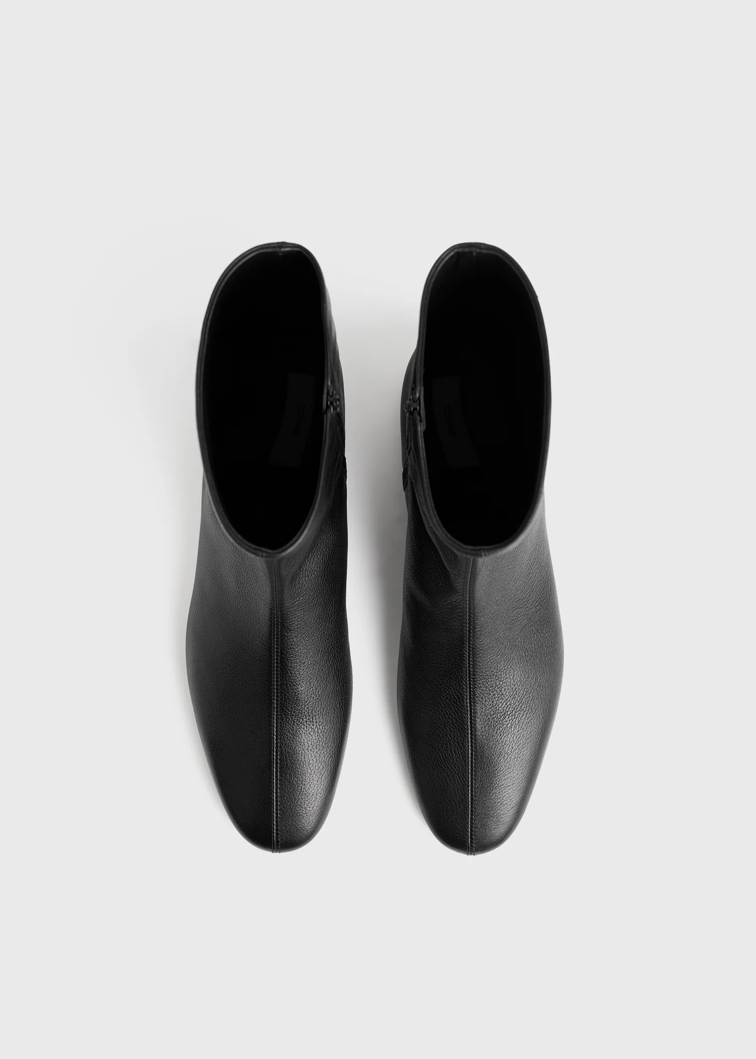 Grained-leather ankle boots black - Image 4