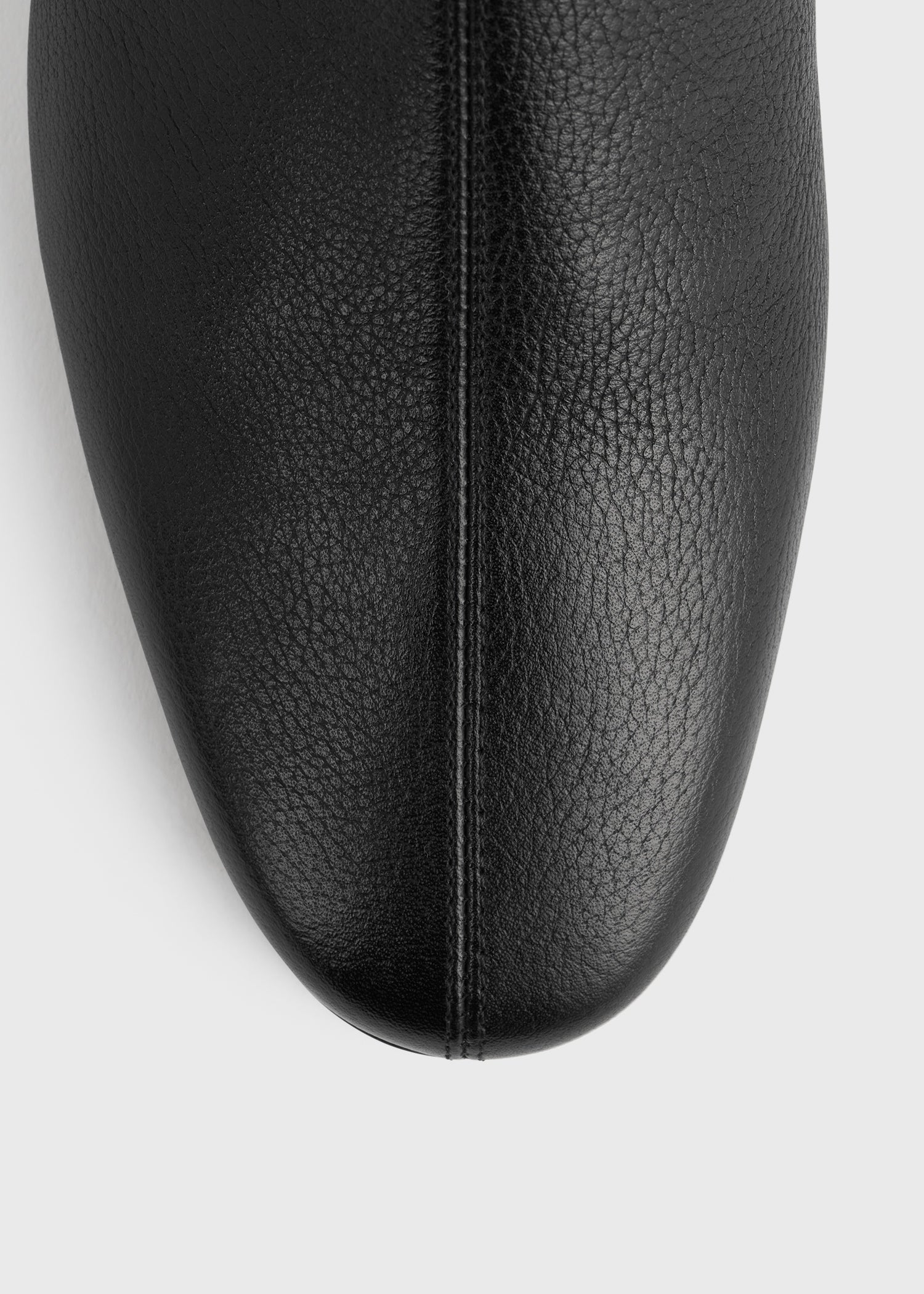 Grained-leather ankle boots black - Image 6