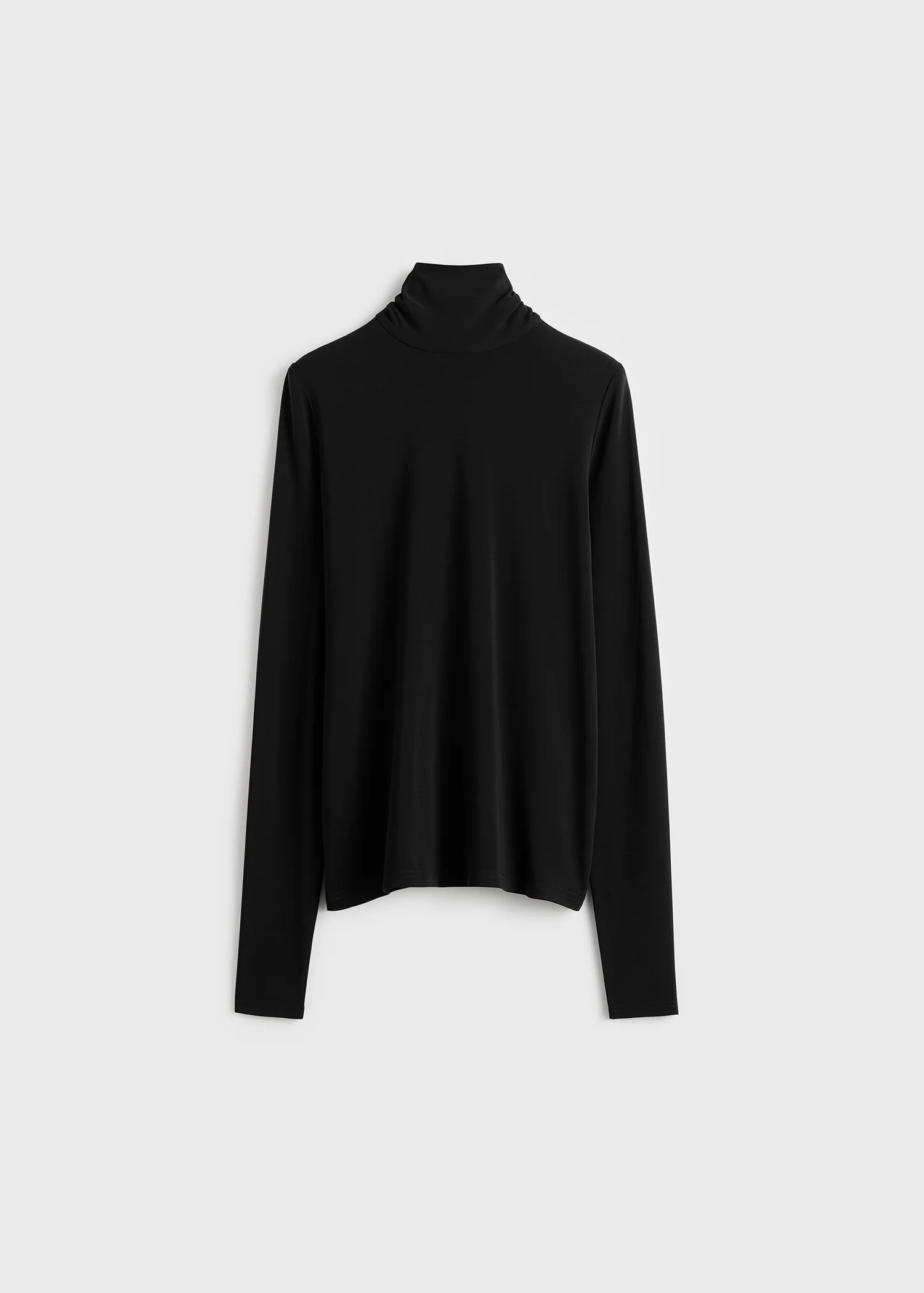 High-neck jersey top black - Image 6
