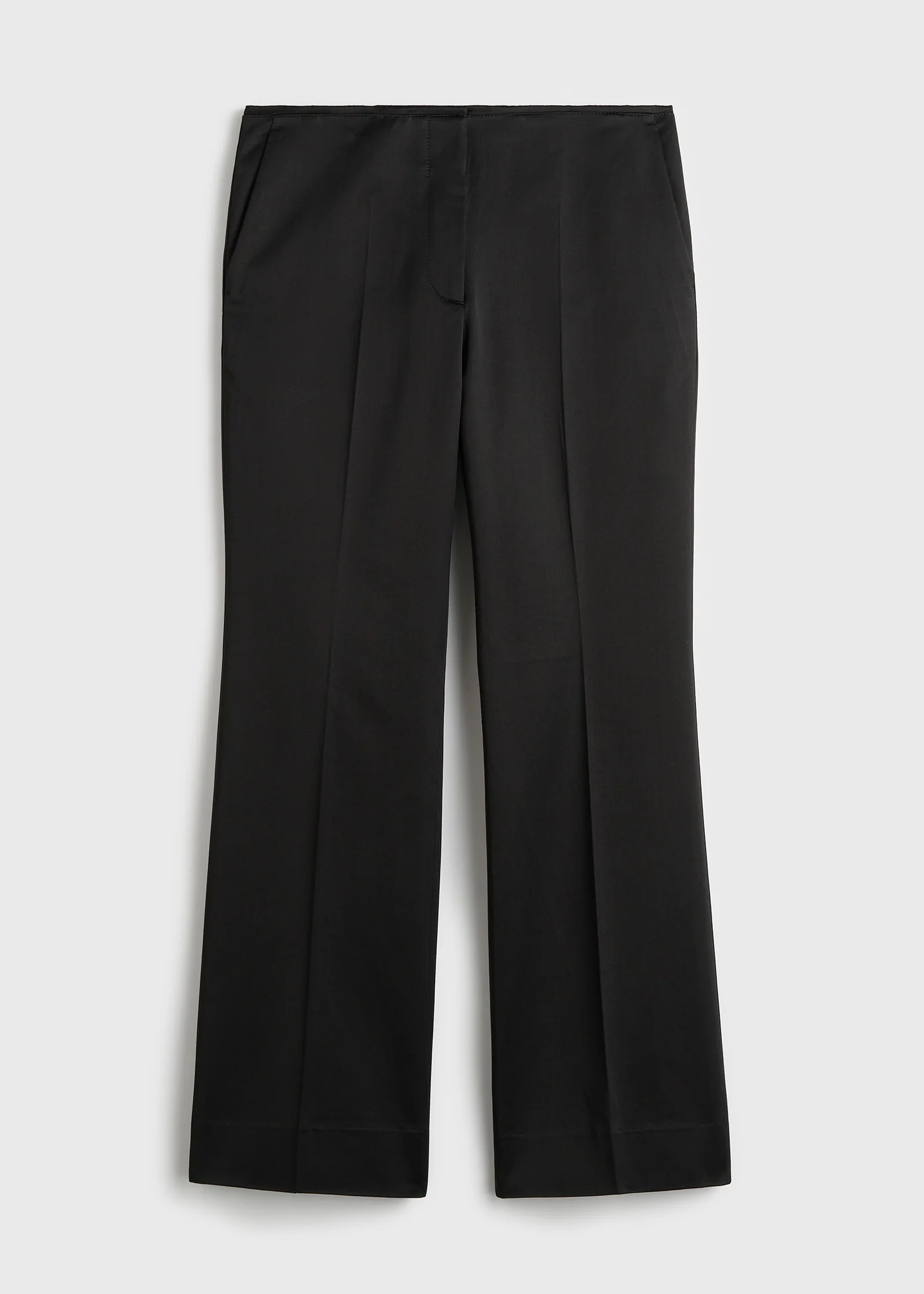 Kick flare raw-edge trousers black - Image 5