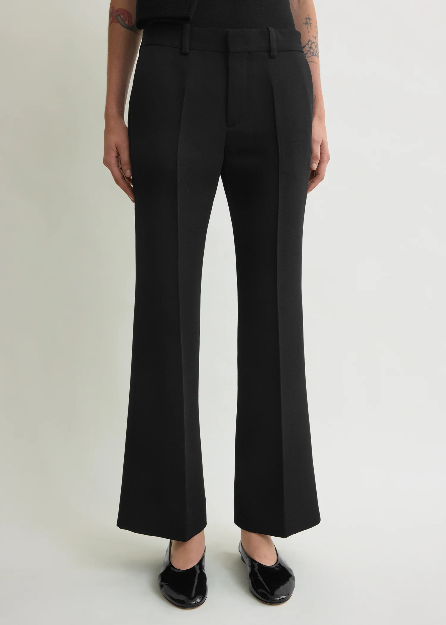 Kick flare trousers black - Image 4