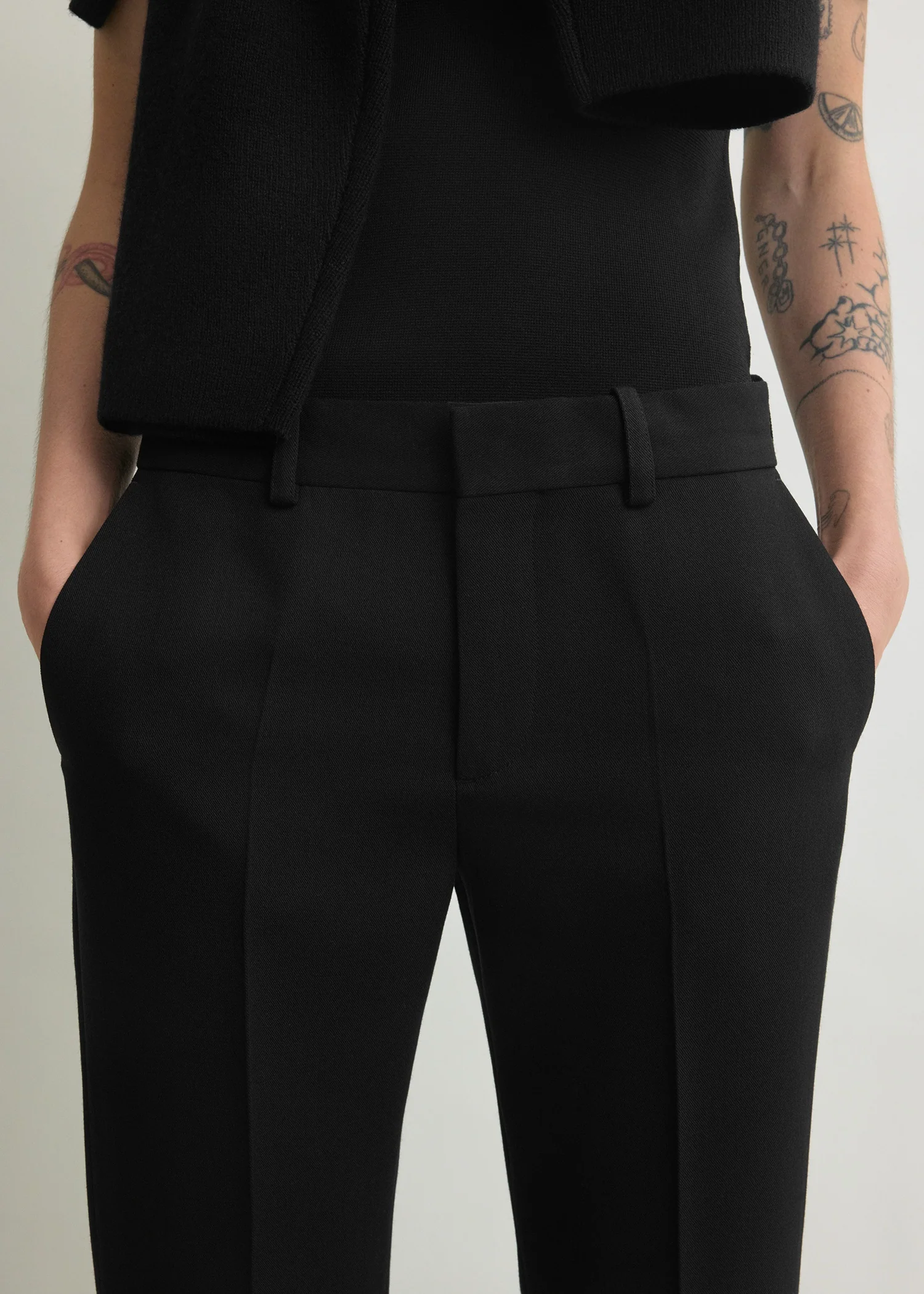 Kick flare trousers black - Image 5