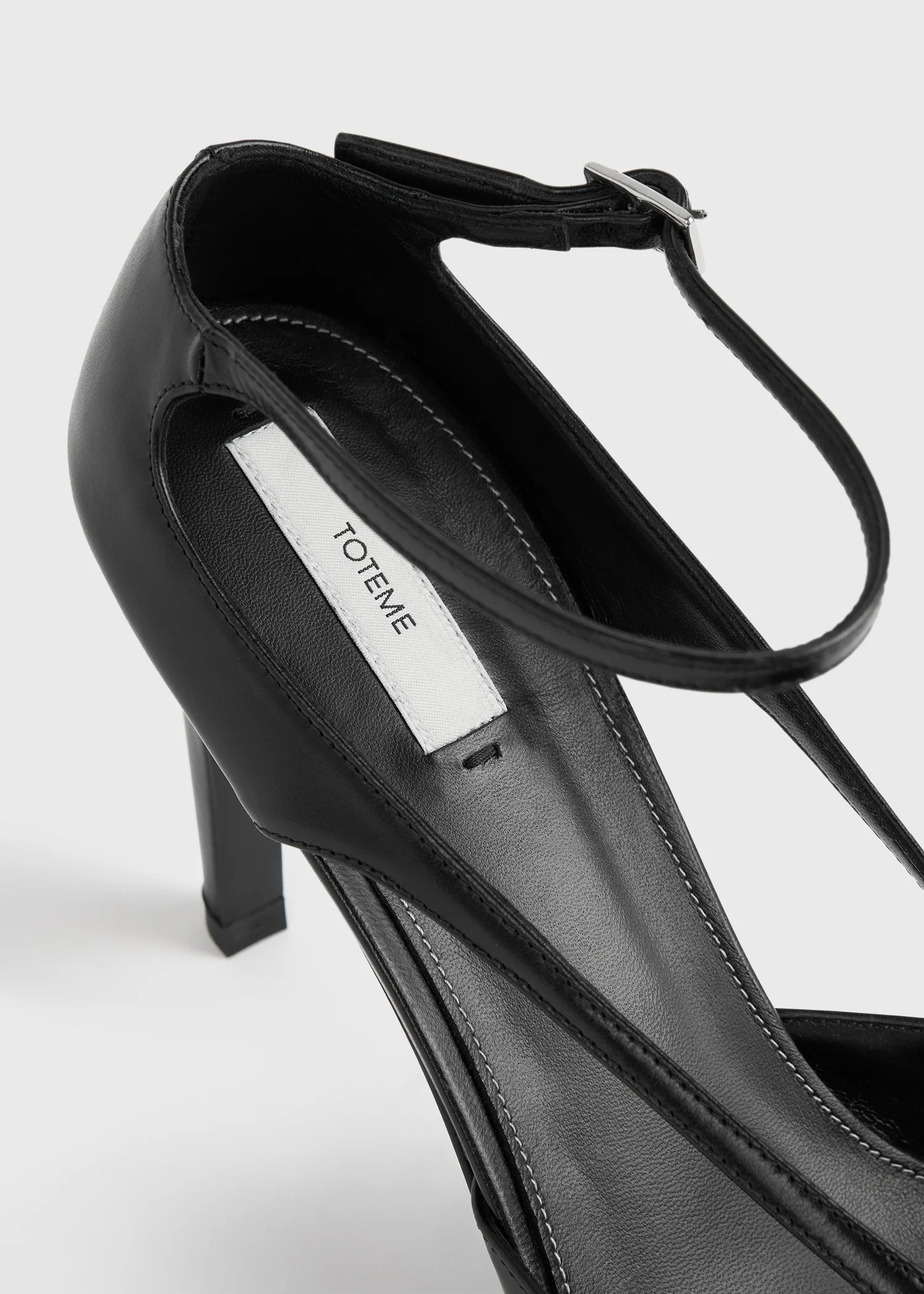 Leather stiletto pumps black - Image 5