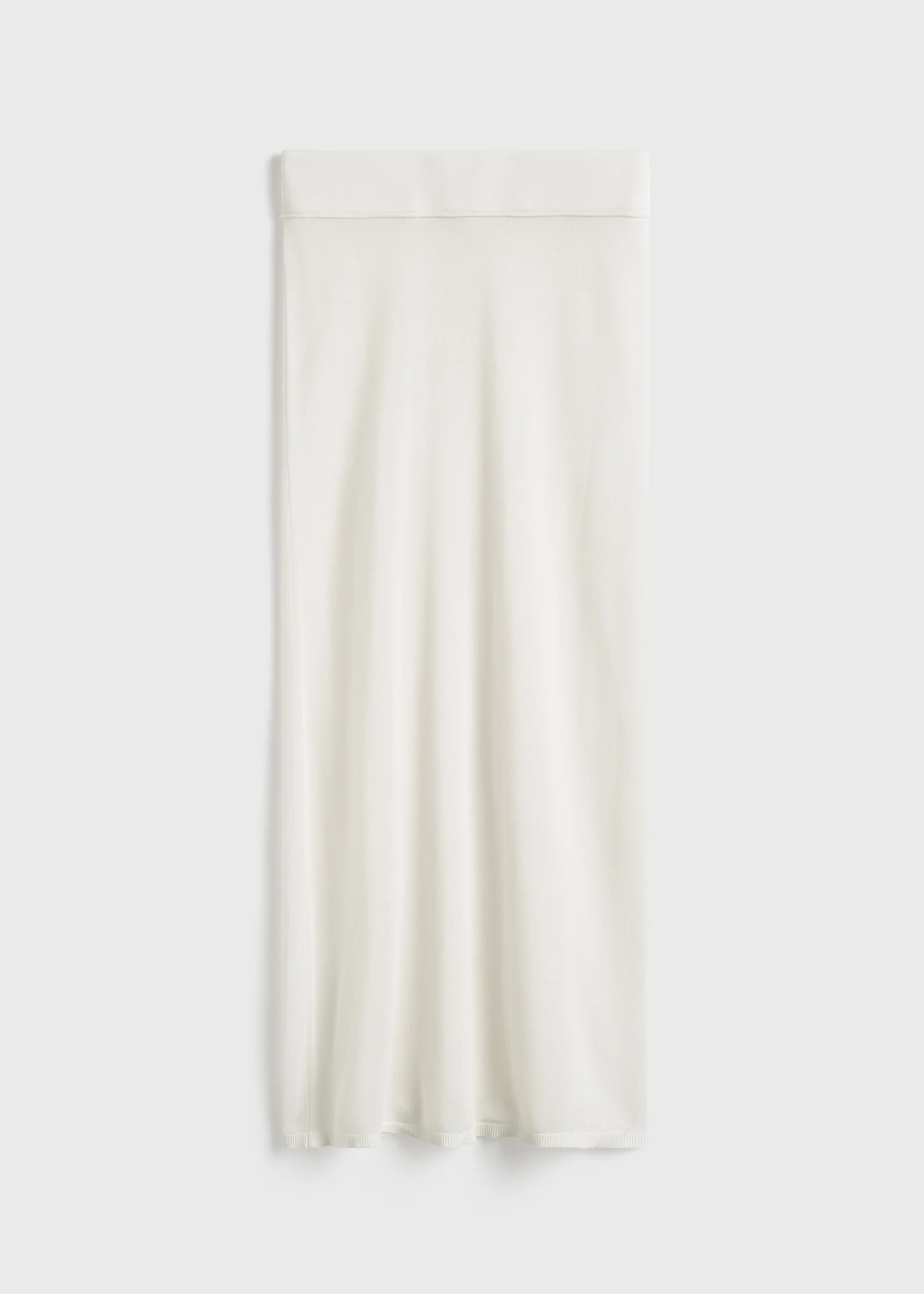 Long knit skirt white - Image 5