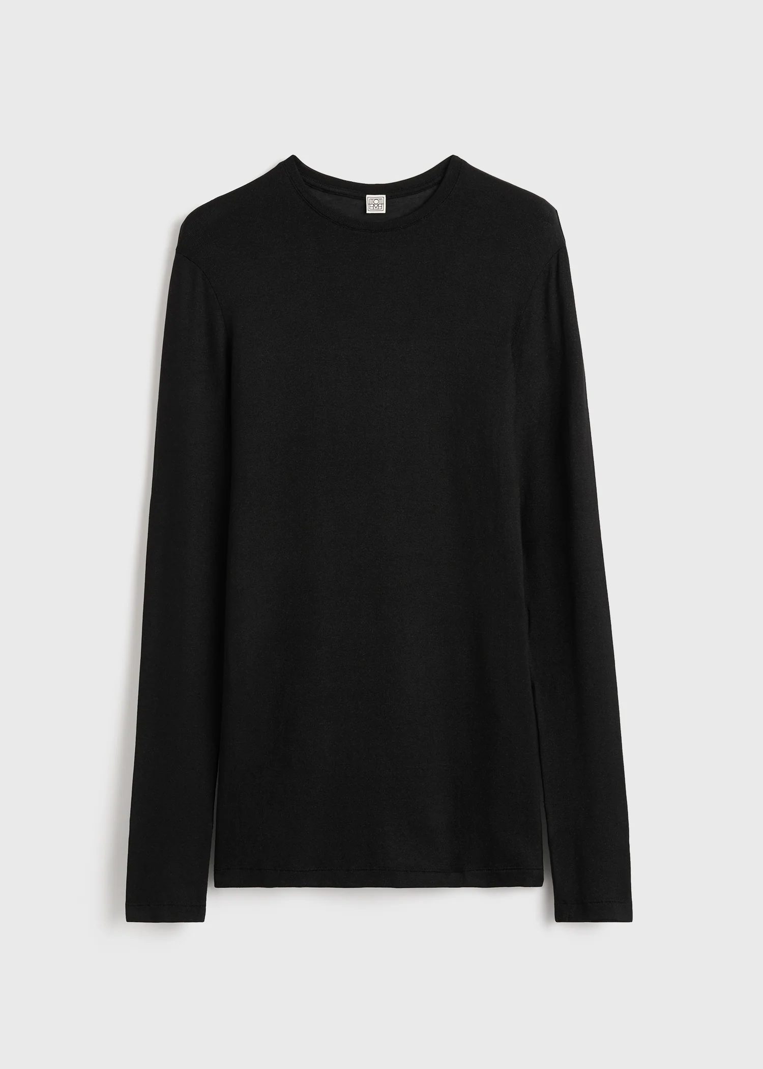 Long-sleeve jersey top black - Image 5