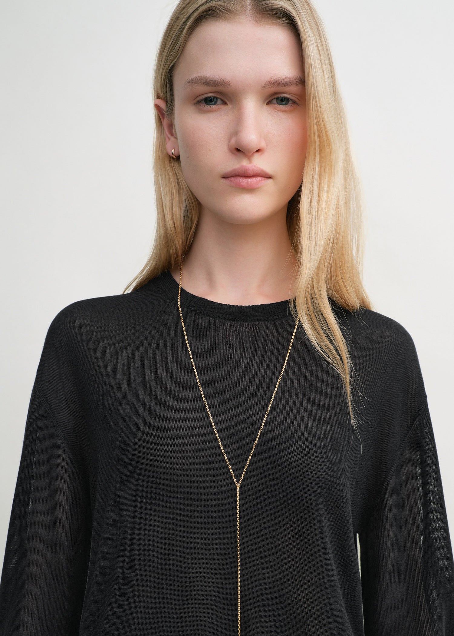 Long-sleeve tee knit black - Image 4