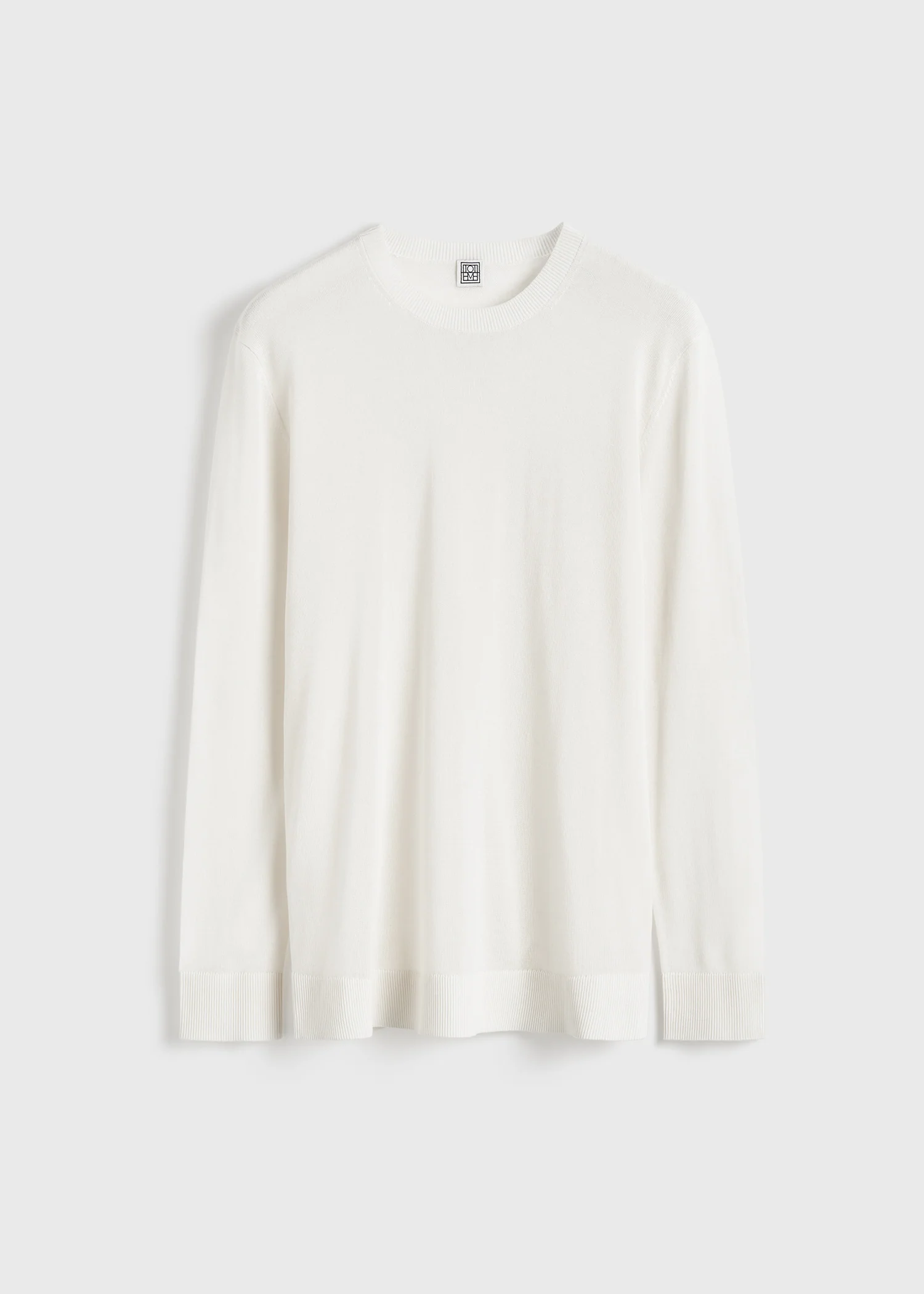 Long-sleeve tee knit white - Image 6