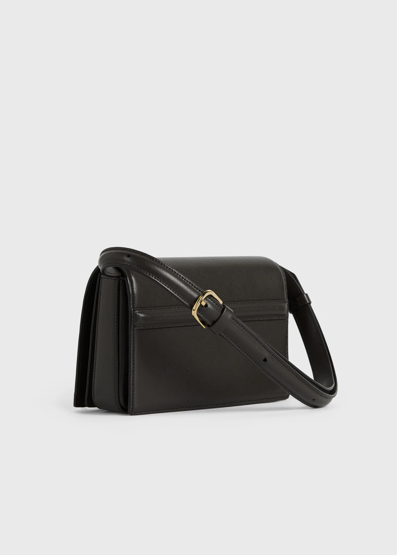 Mini T-flap leather bag bark - Image 7