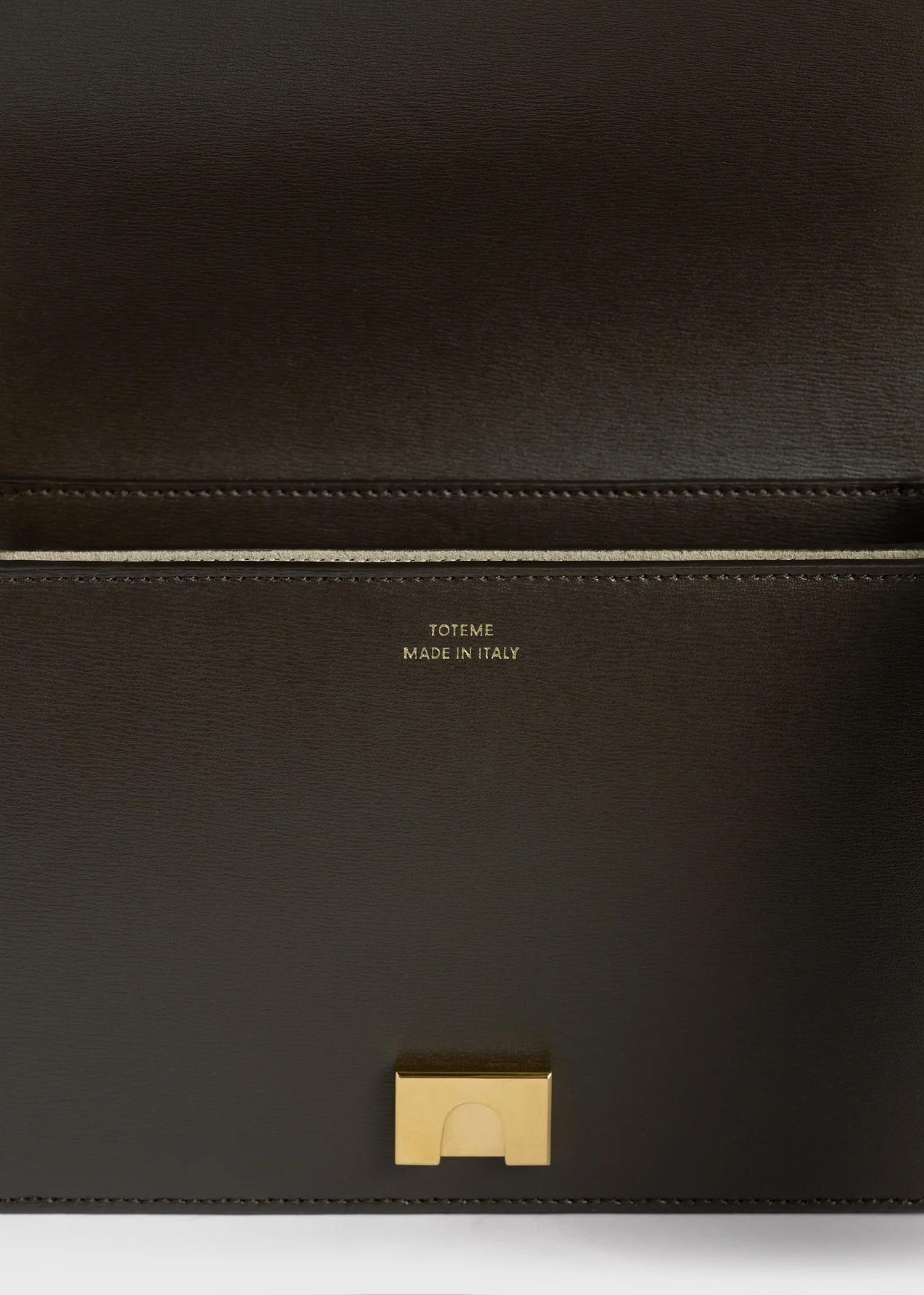 Mini T-flap leather bag bark - Image 8