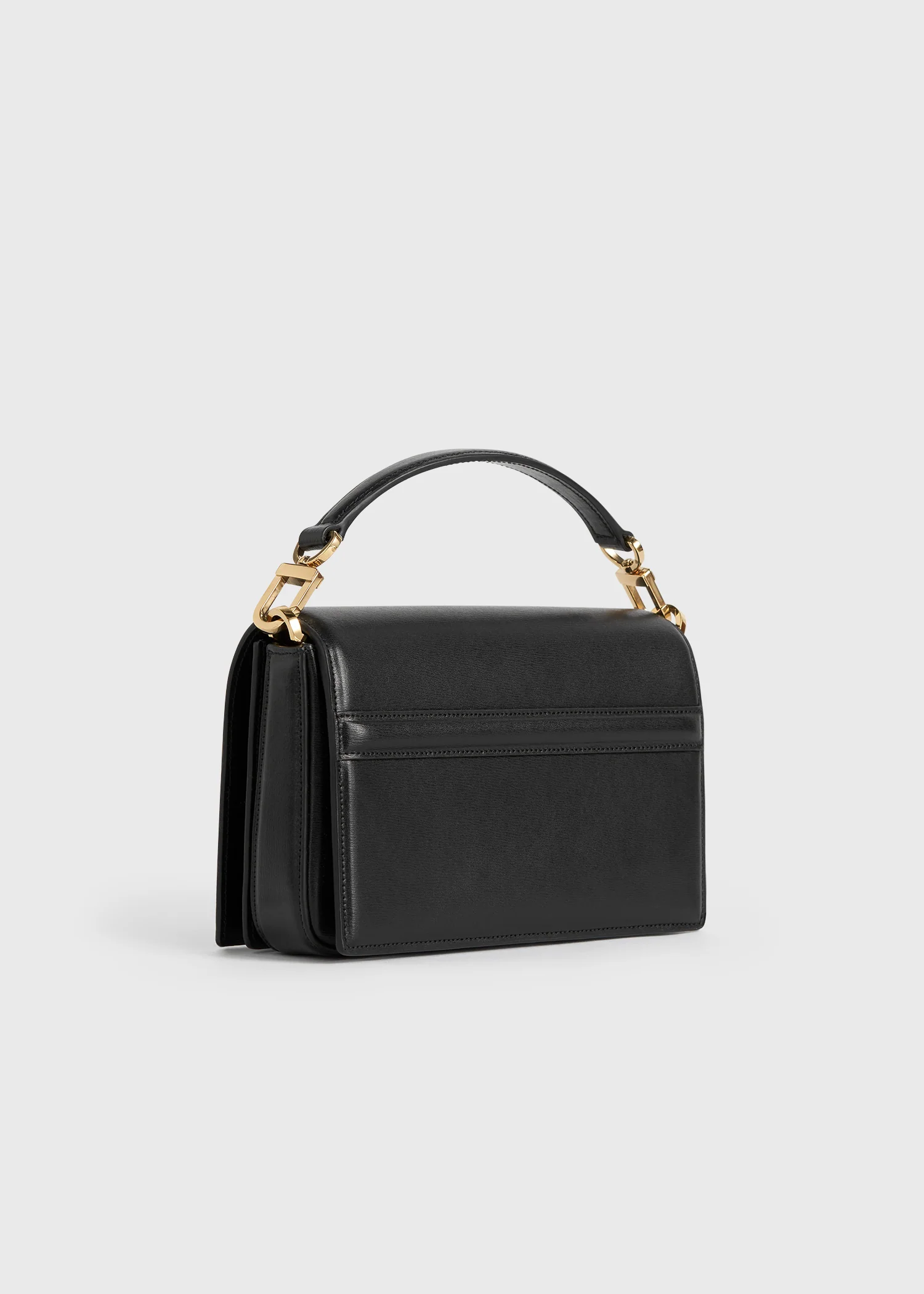 Mini T-flap leather bag black - Image 6