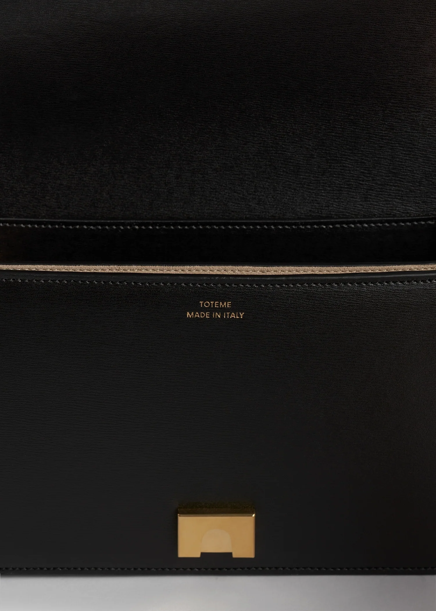 Mini T-flap leather bag black - Image 8