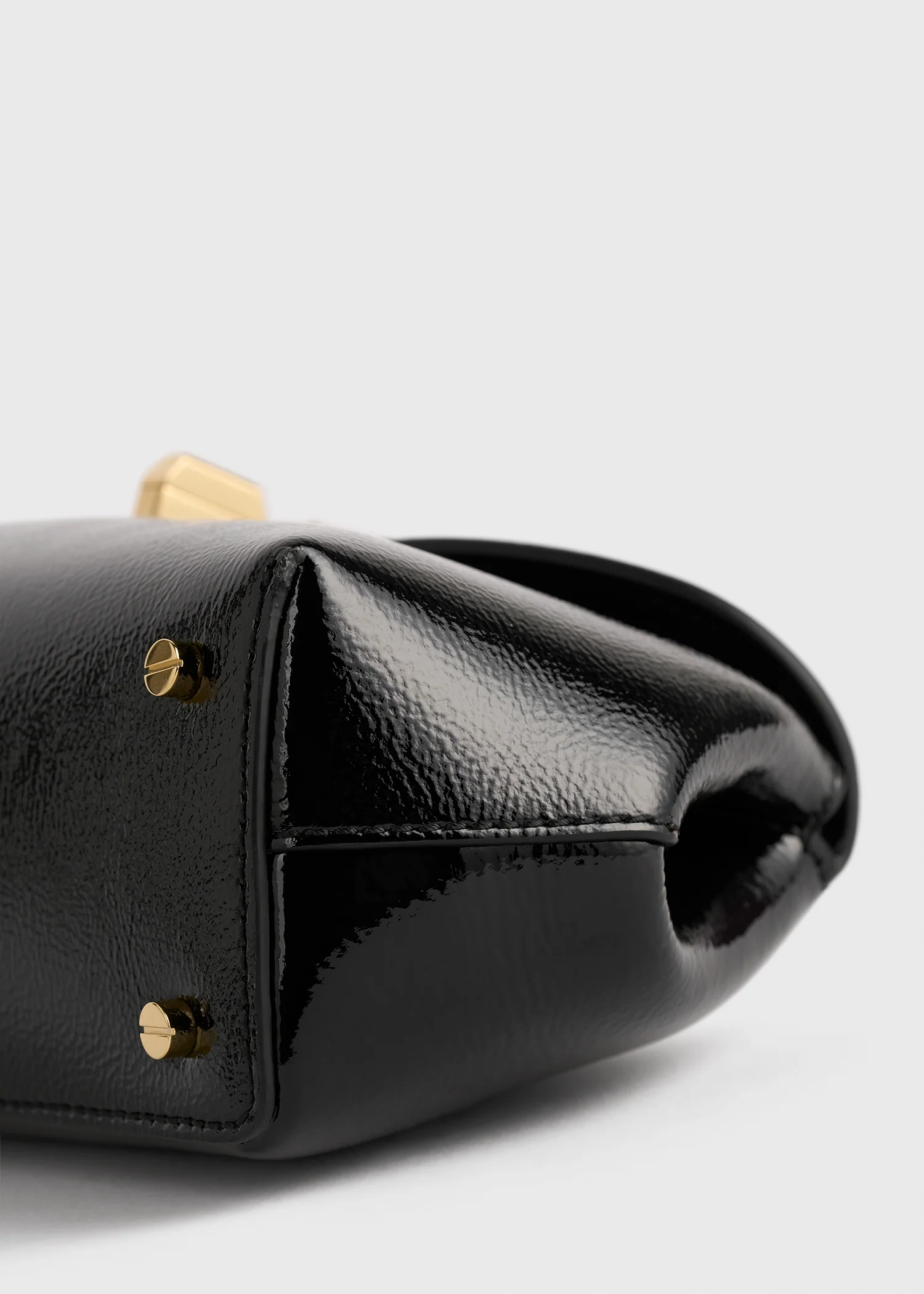 Mini T-lock naplack clutch black - Image 5