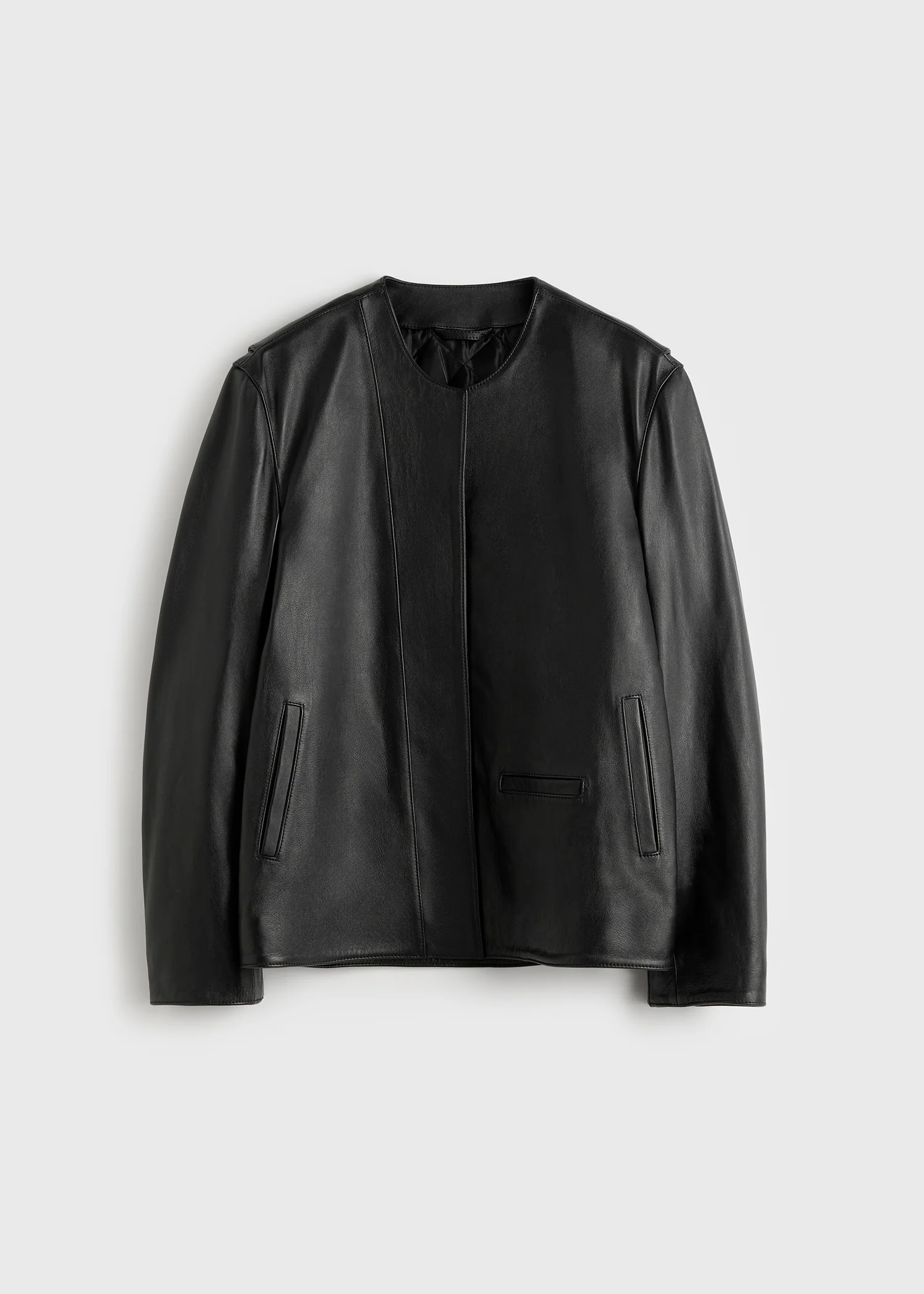 Minimal biker jacket black - Image 5