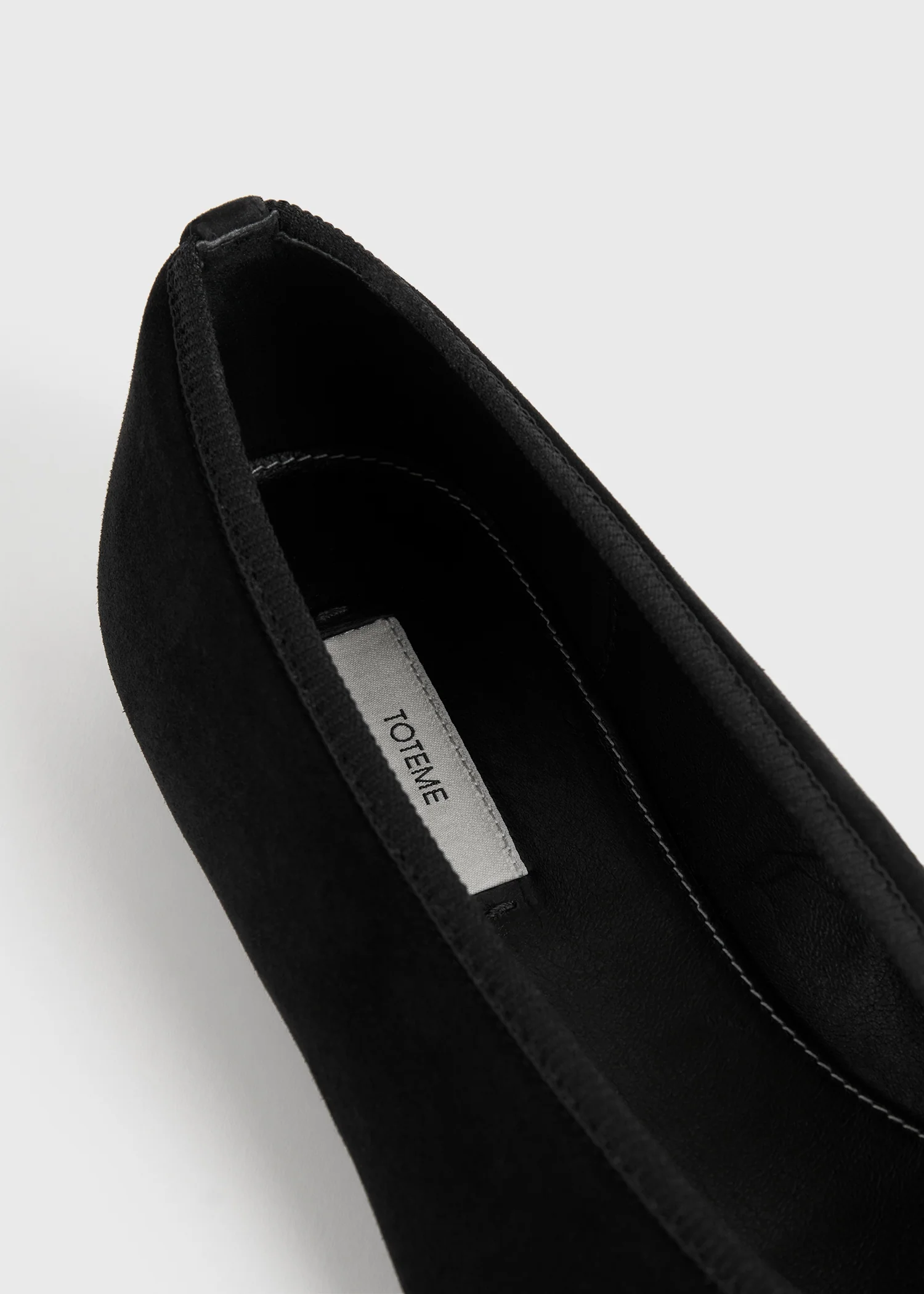 Minimalist suede ballerinas black - Image 6