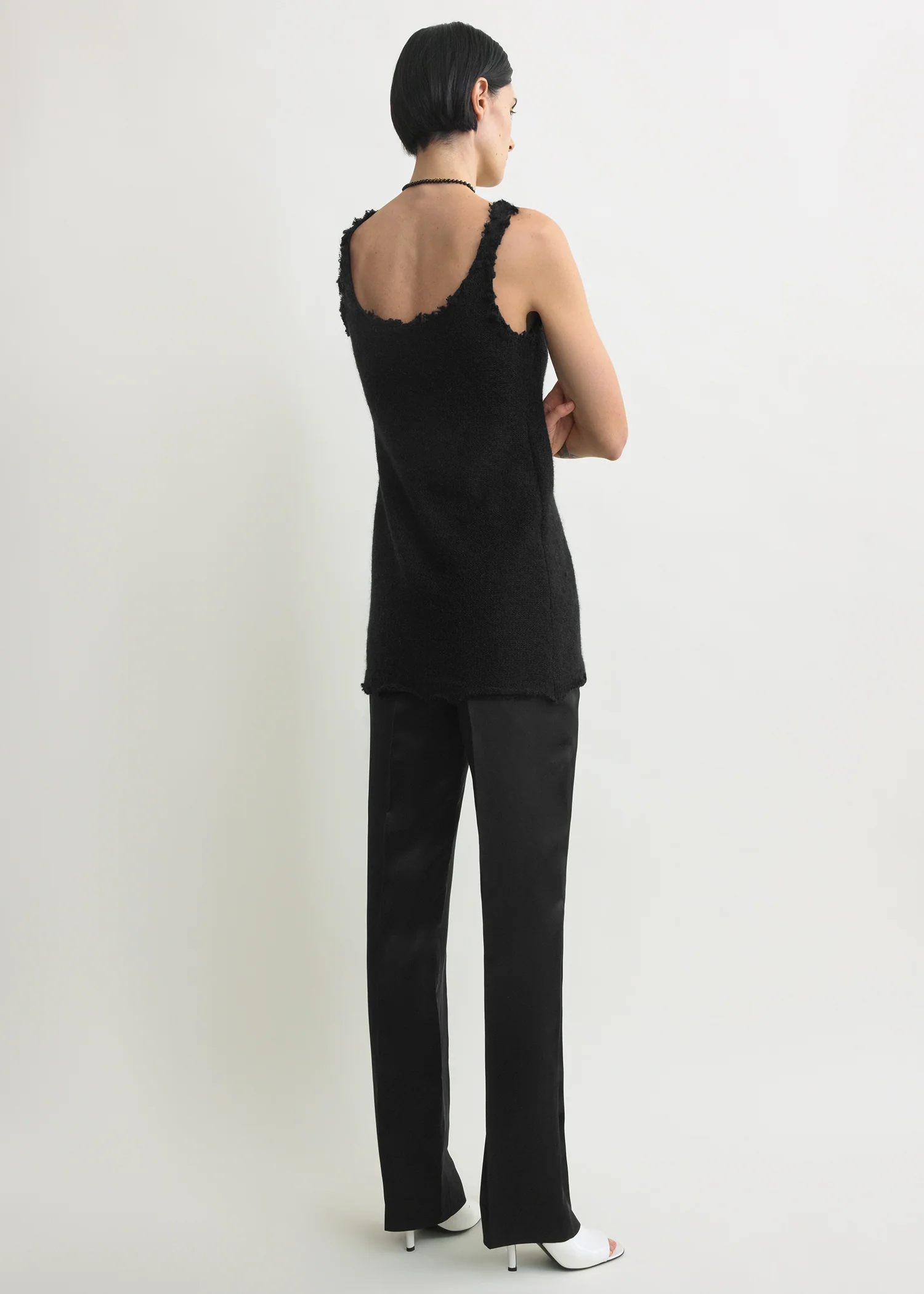 Mohair knit tank black - Image 4