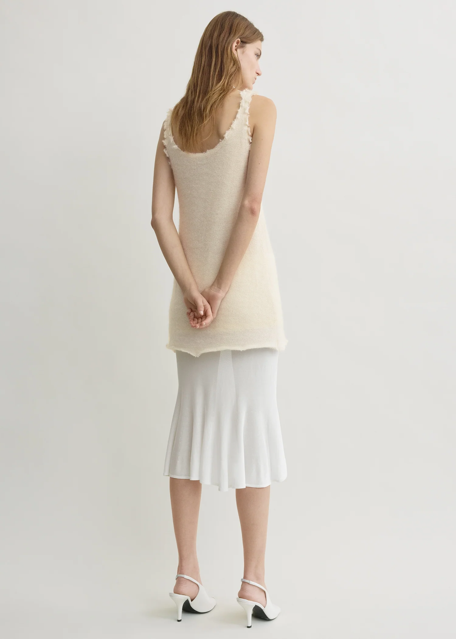 Mohair knit tank off-white - Image 3