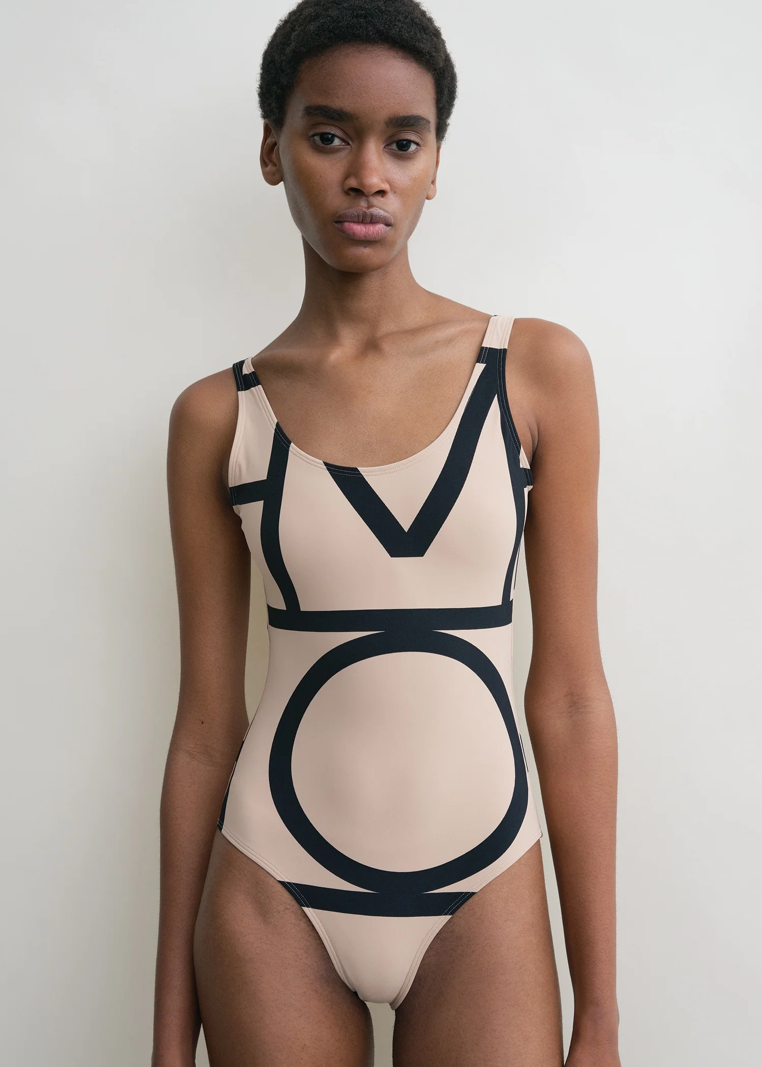 Monogram swimsuit beige - Image 4