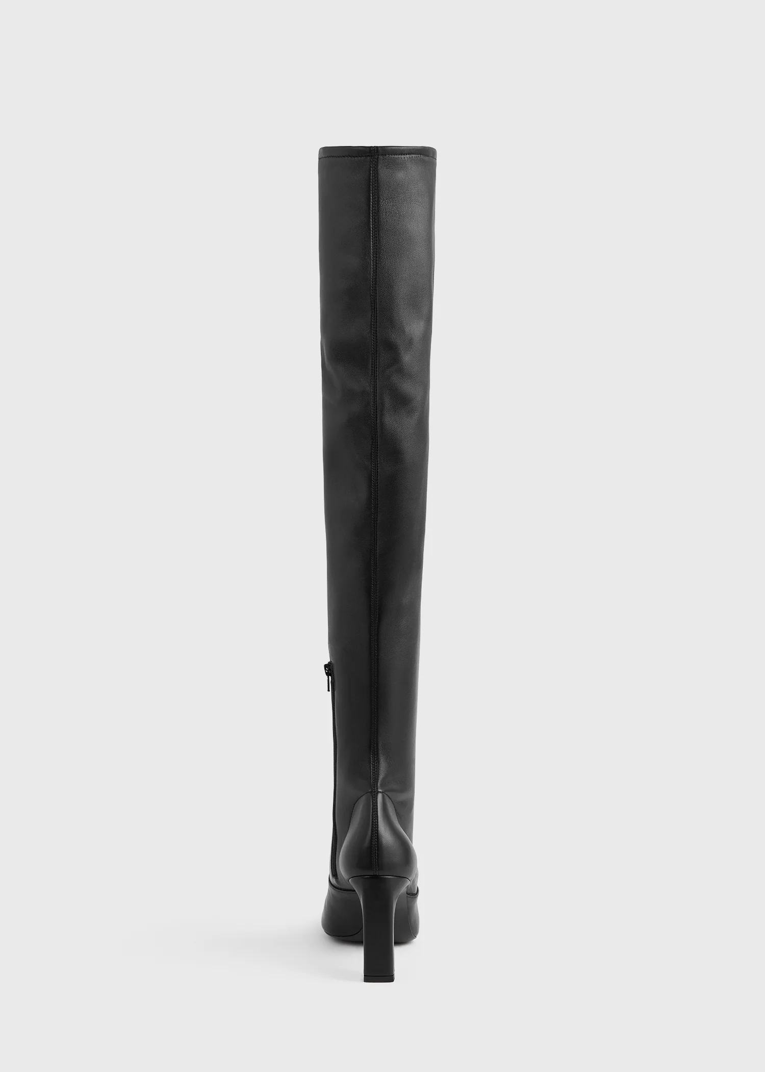 Nappa over-the-knee boots black - Image 4