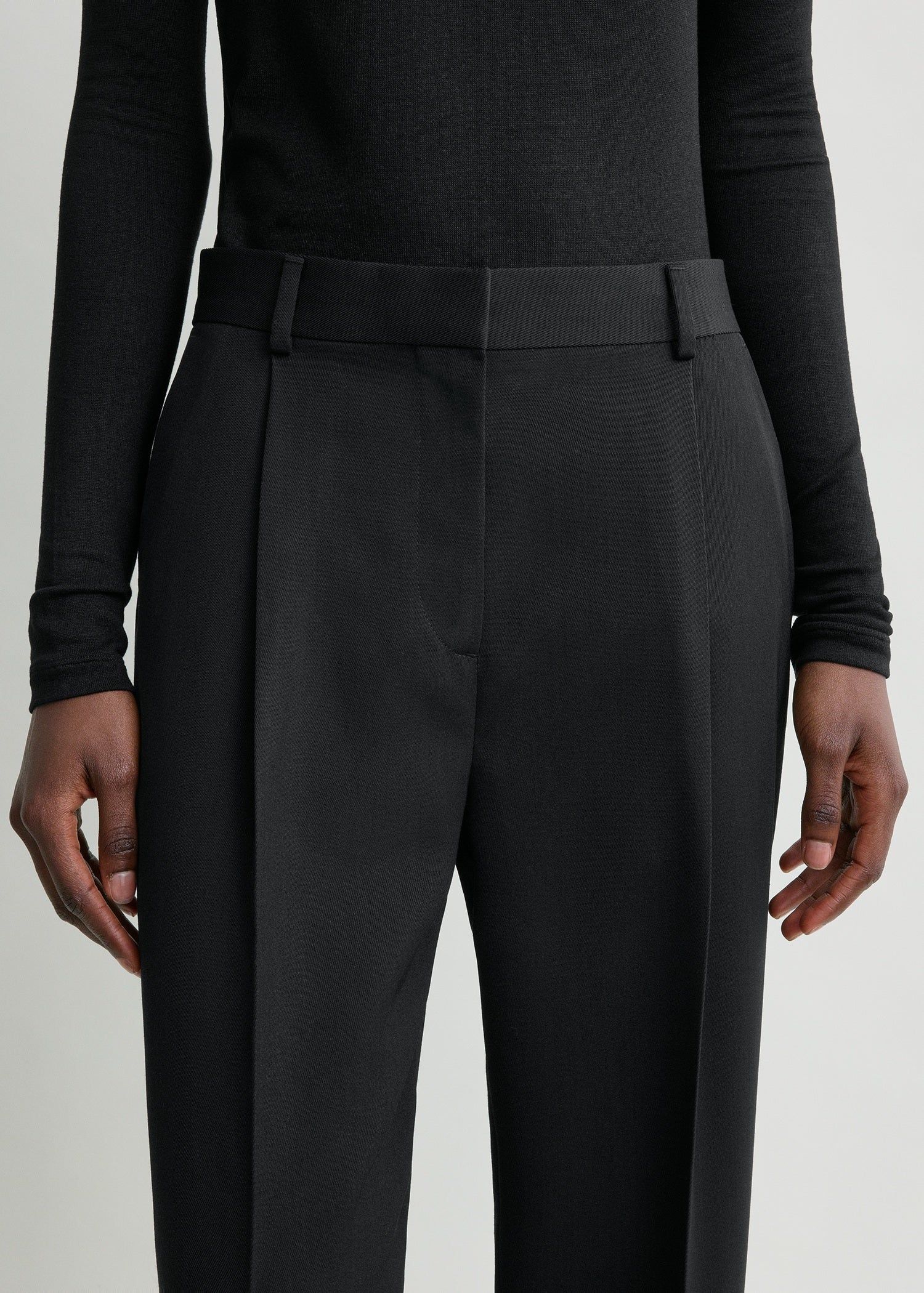 Pleat trousers black - Image 4