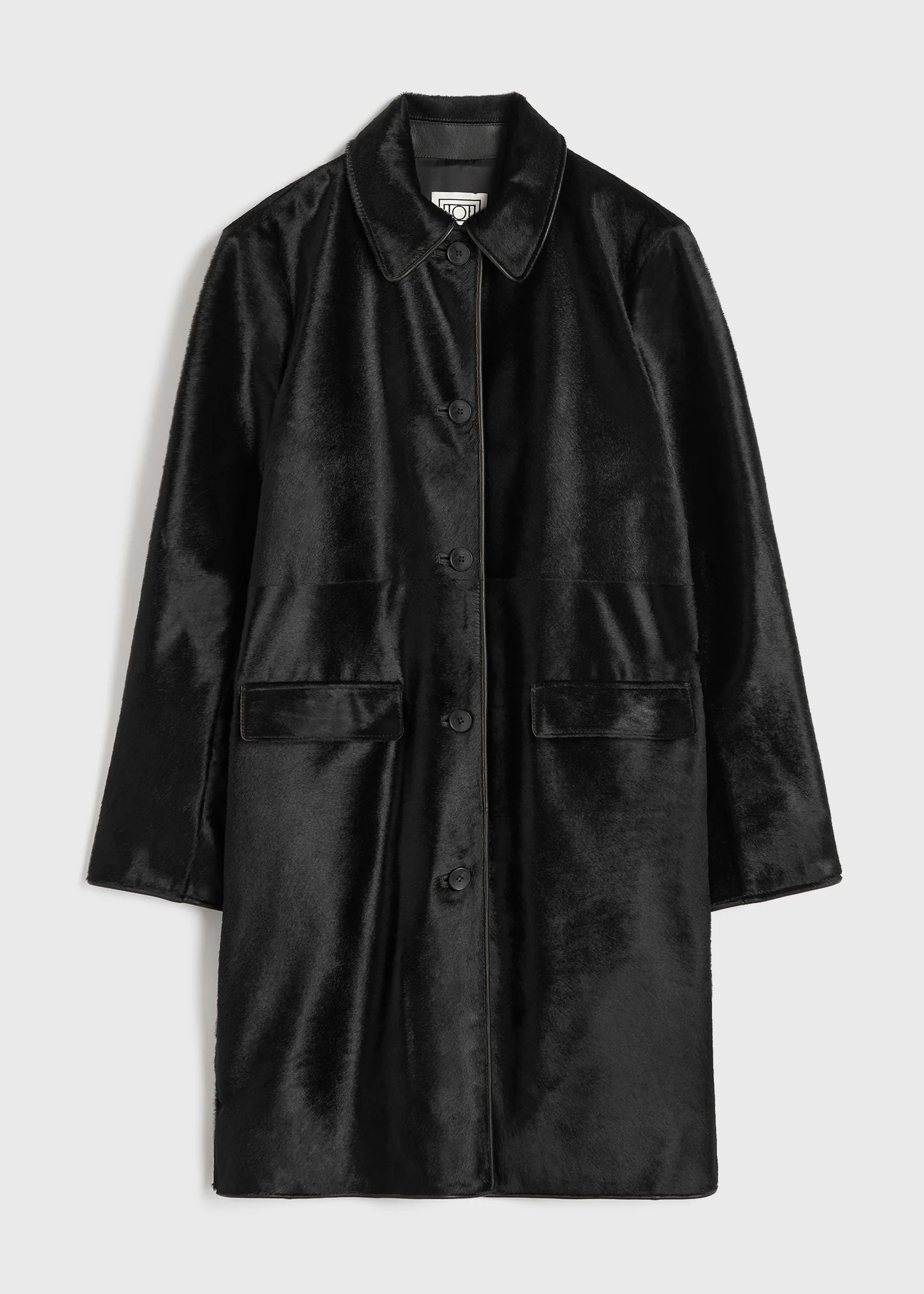 Pony hair coat black - Image 6