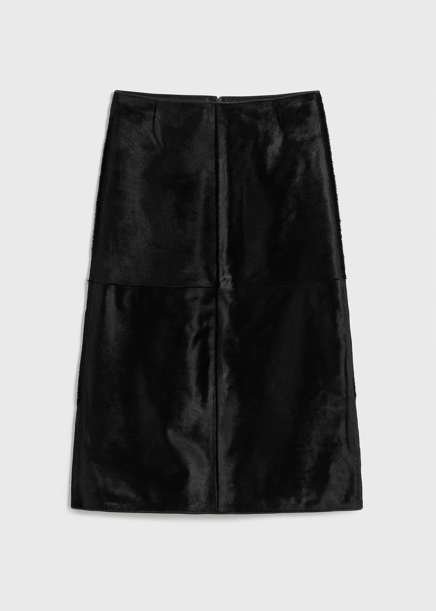 Pony hair skirt black - Image 5