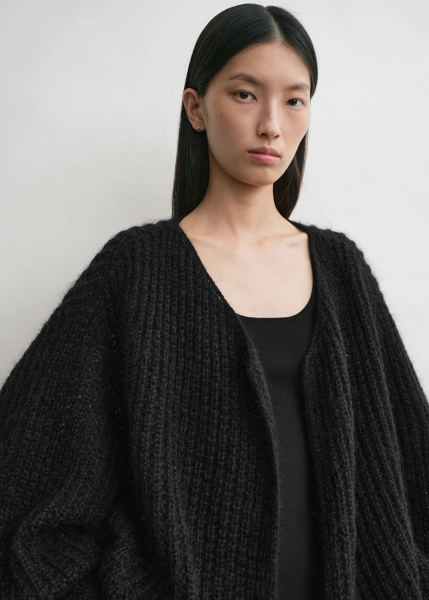 Puffed cardigan black - Image 4