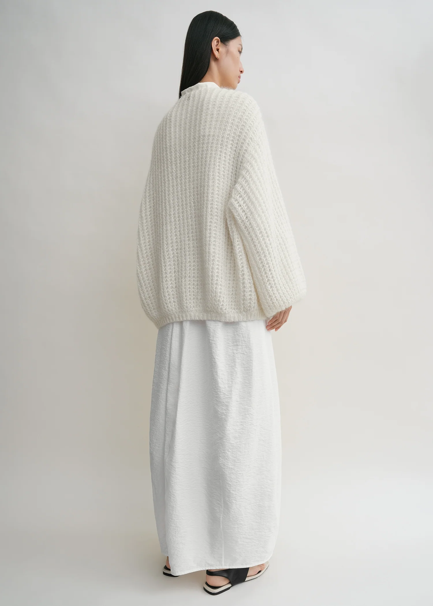 Puffed cardigan off-white - Image 3