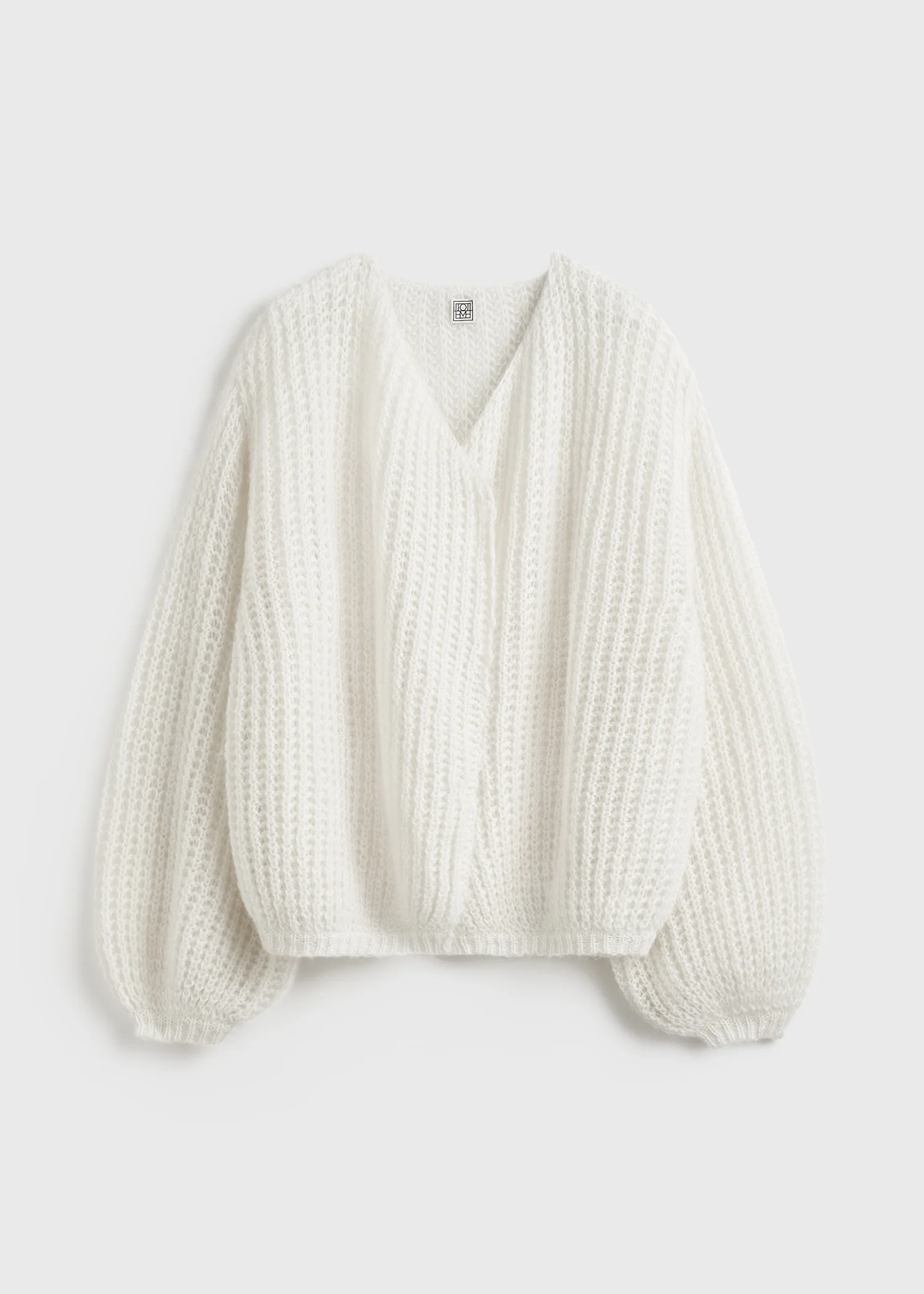 Puffed cardigan off-white - Image 5